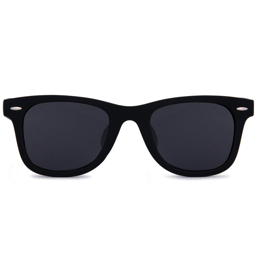 AFERELLE Square Black Polarized Sunglasses For Men and Women