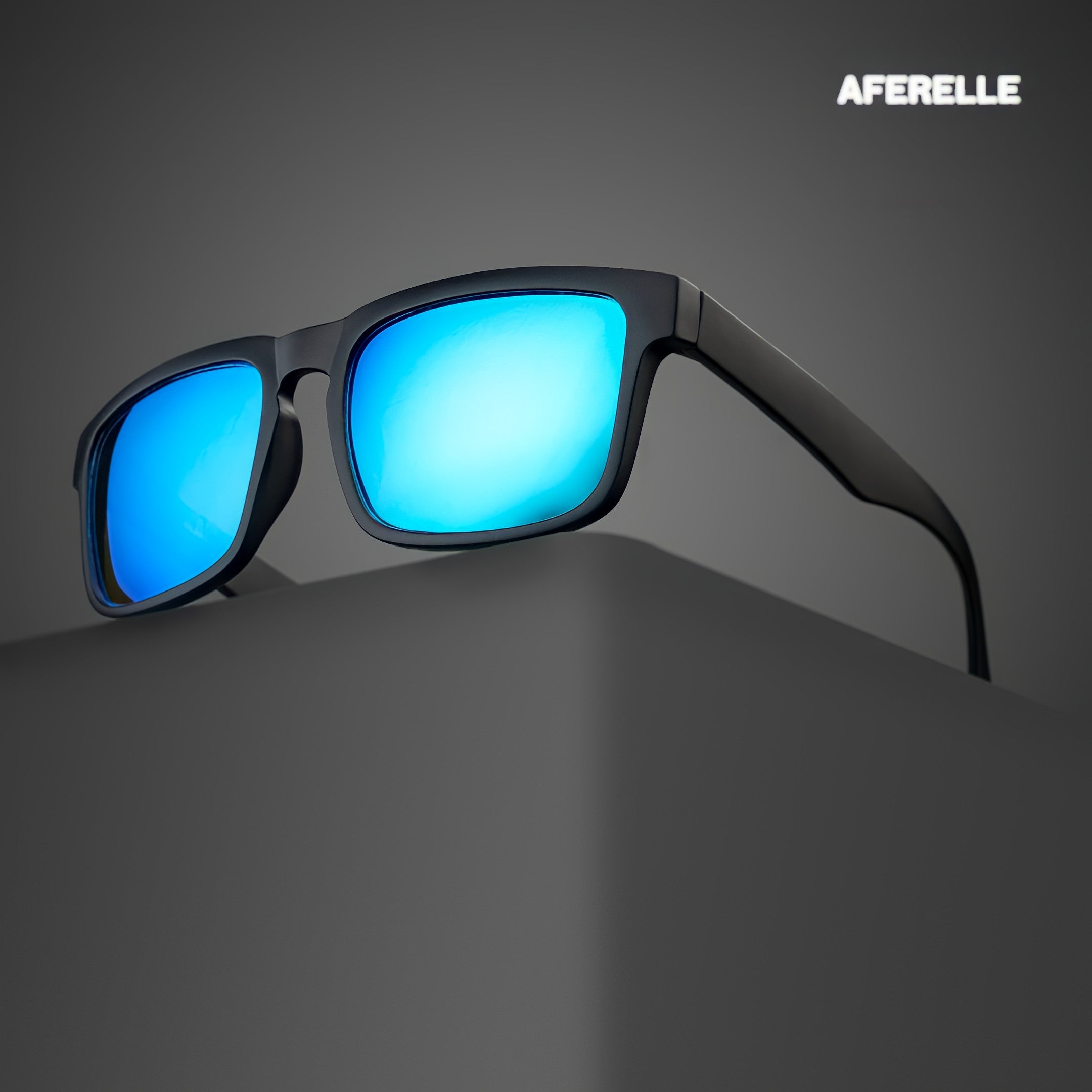 THE CHALLENGER Black Blue UV400 Polarized Sunglasses
