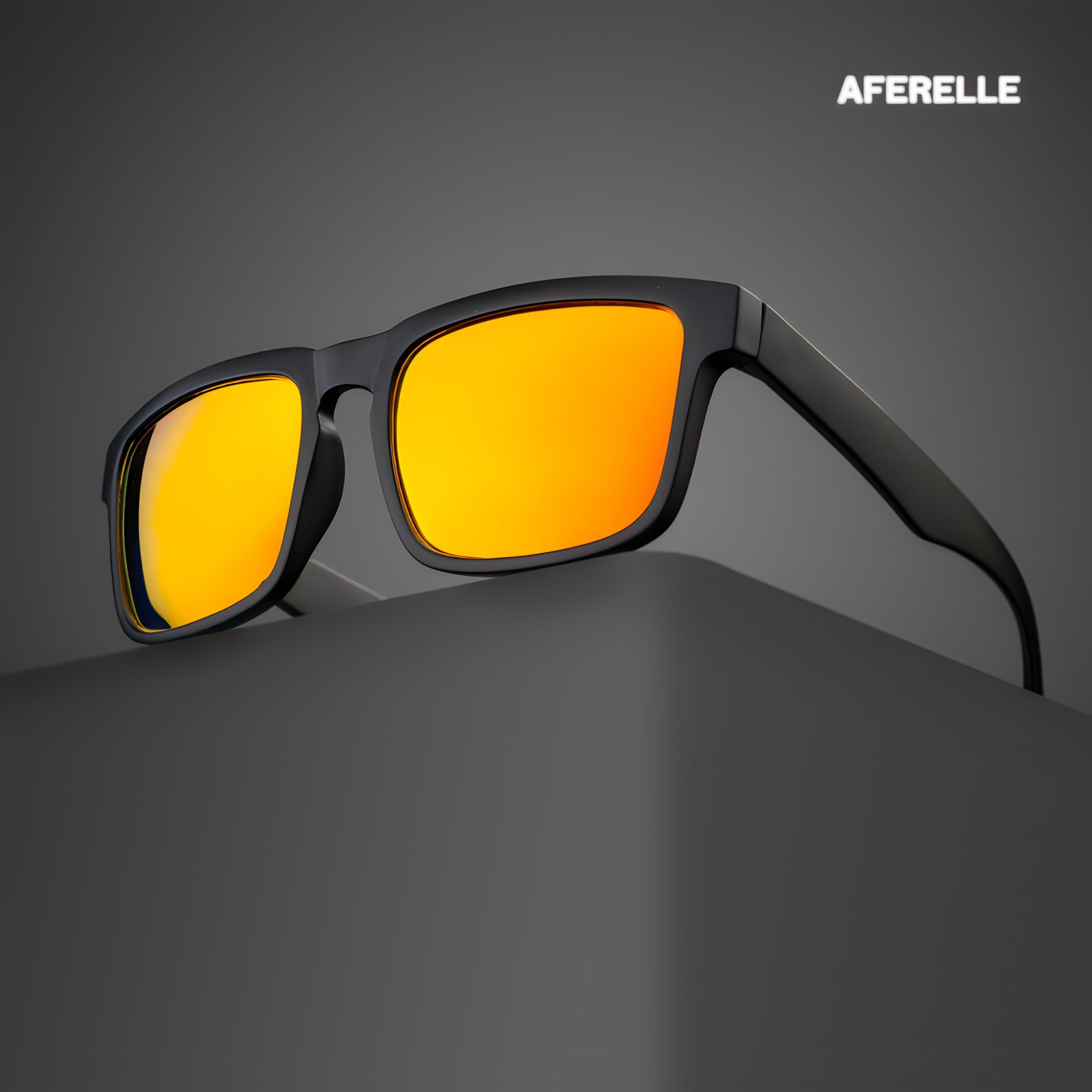 THE CHALLENGER Black Orange UV400 Polarized Sunglasses