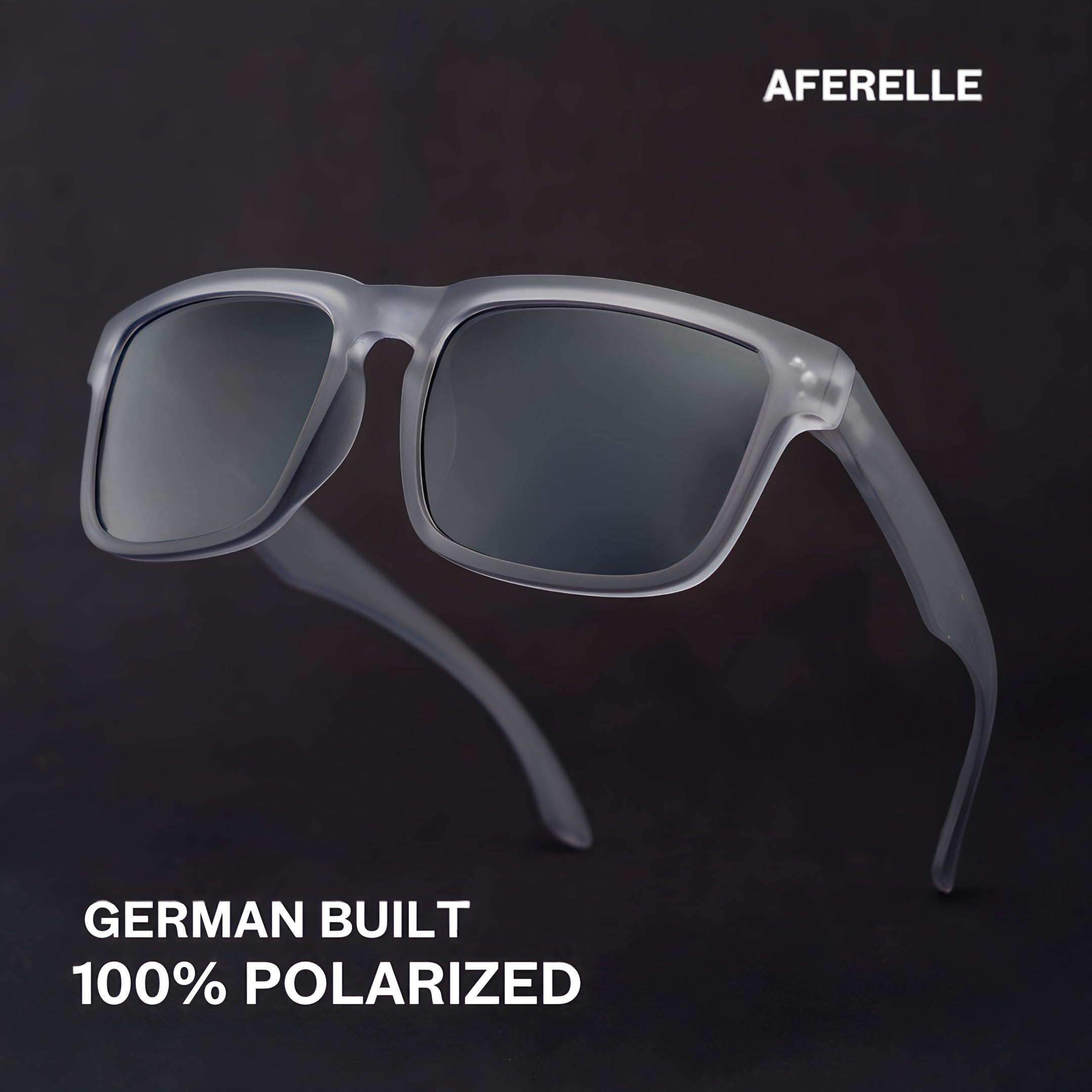 THE CHALLENGER Matt Grey Black UV400 Polarized Sunglasses