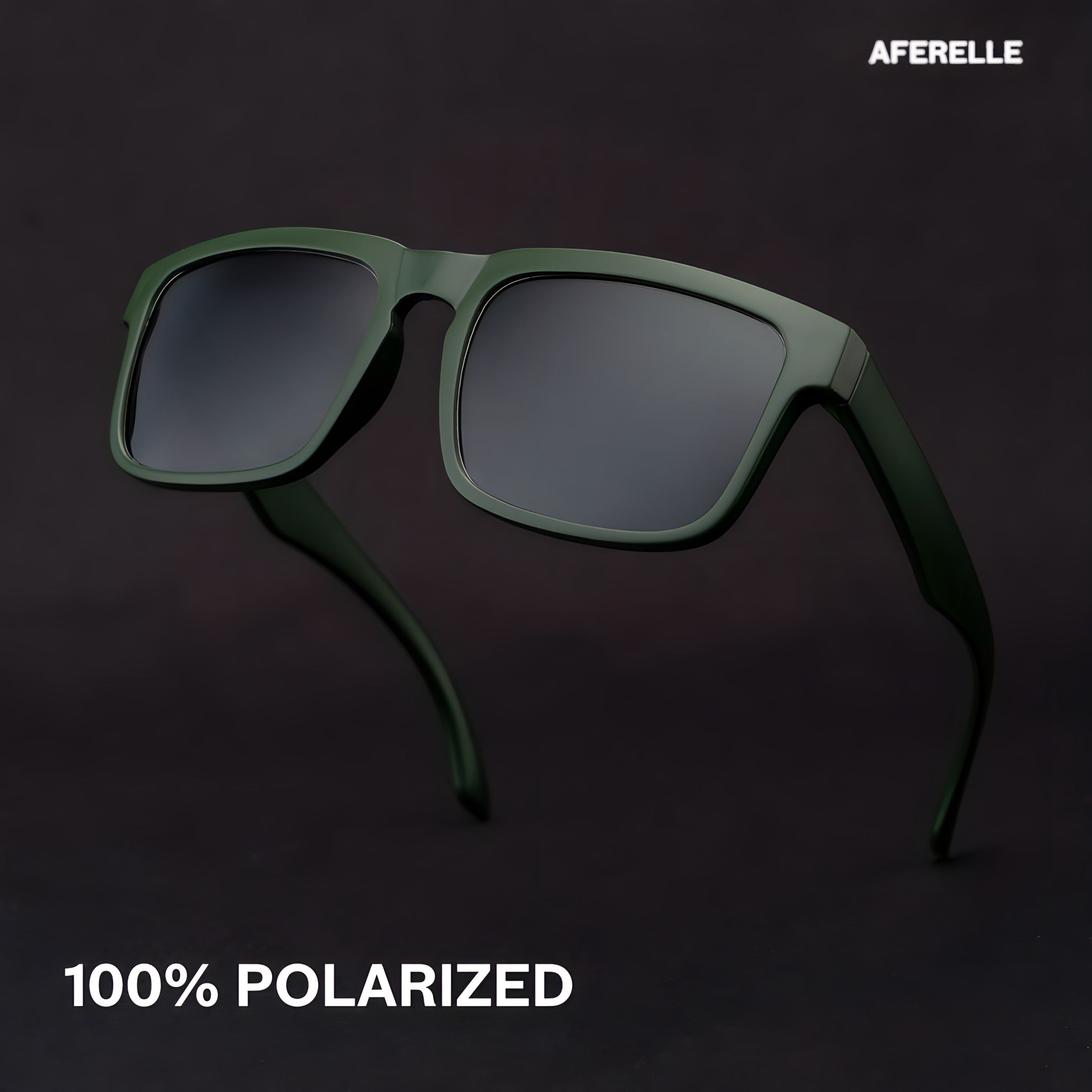 THE CHALLENGER Olive Black UV400 Polarized Sunglasses