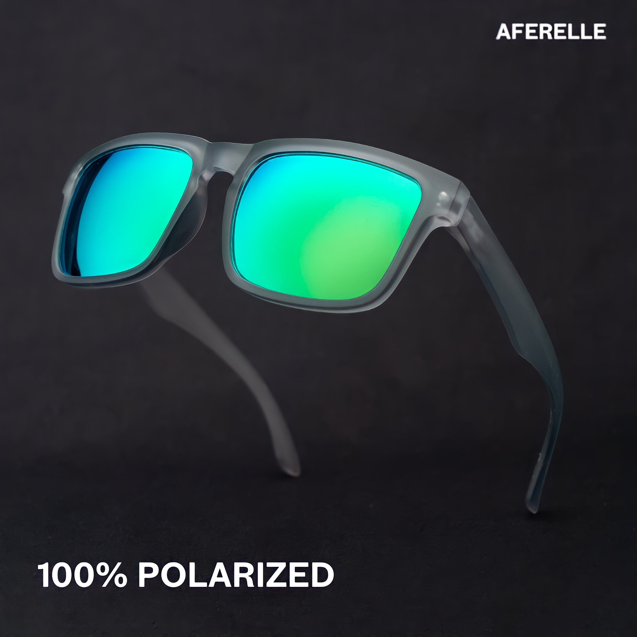 THE CHALLENGER Matt Grey Green UV400 Polarized Sunglasses