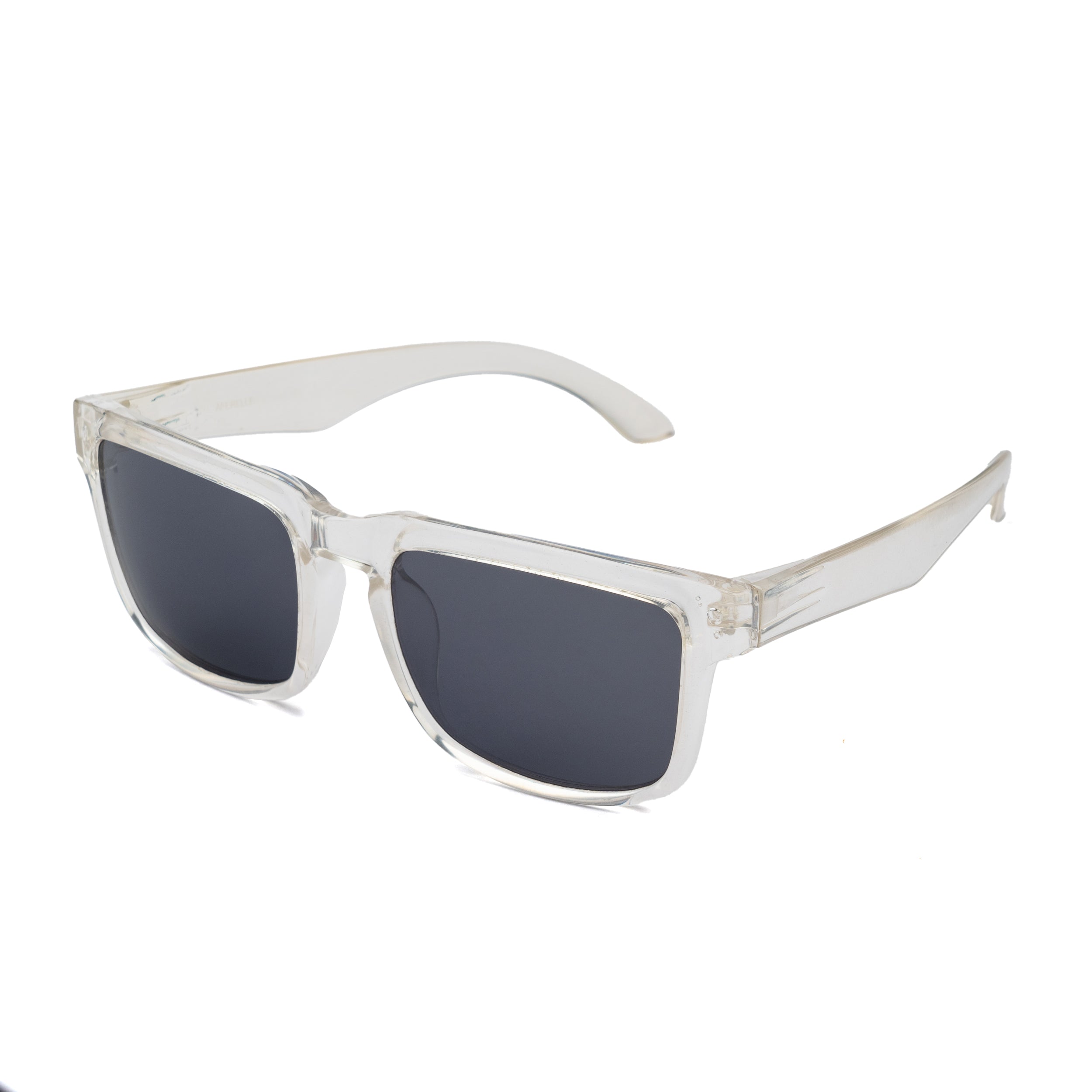 THE CHALLENGER Glossy Clear Black UV400 Polarized Sunglasses