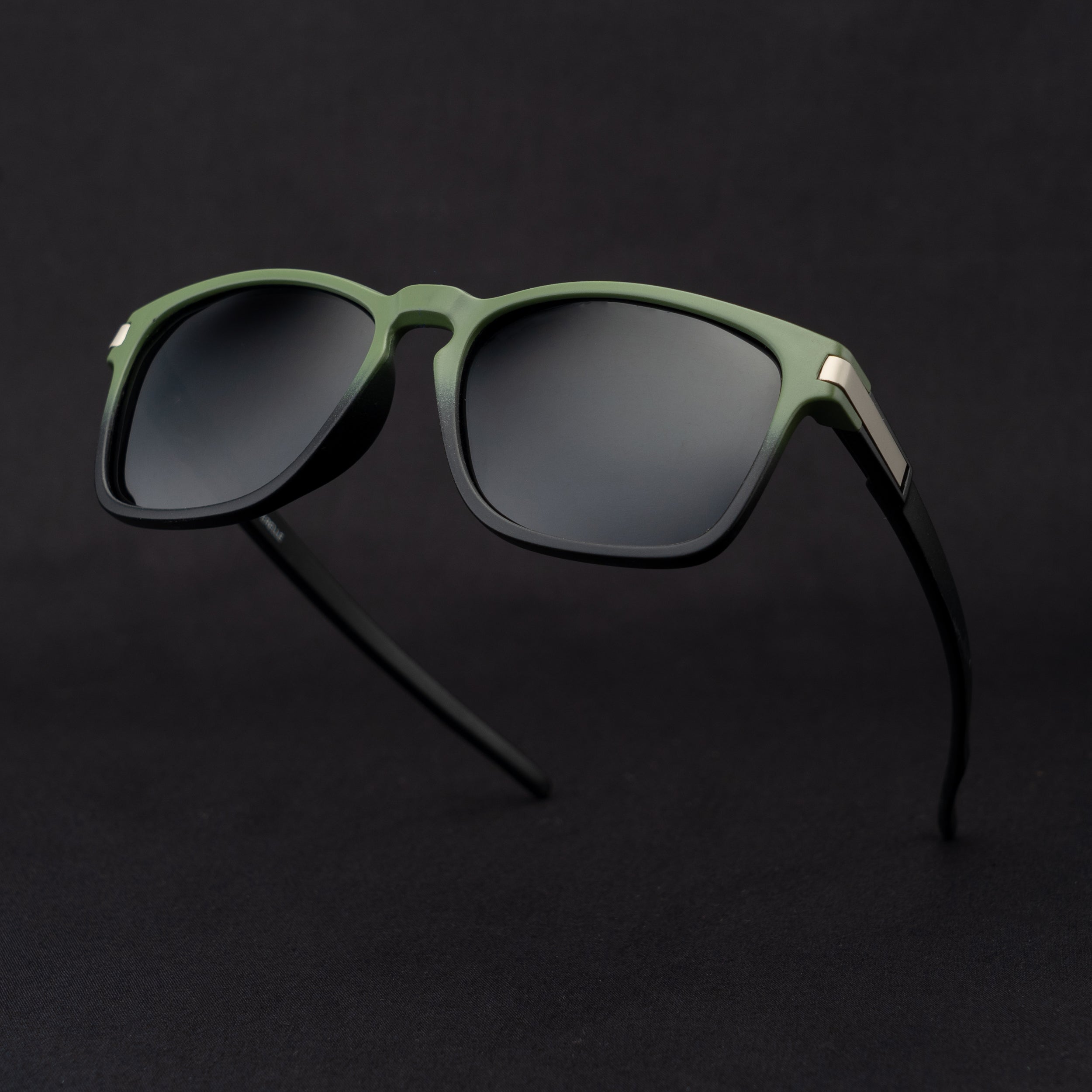 AFERELLE Unisex Matt Army Green TAC 100 % Polarized Retro Style TR 90 Sunglasses