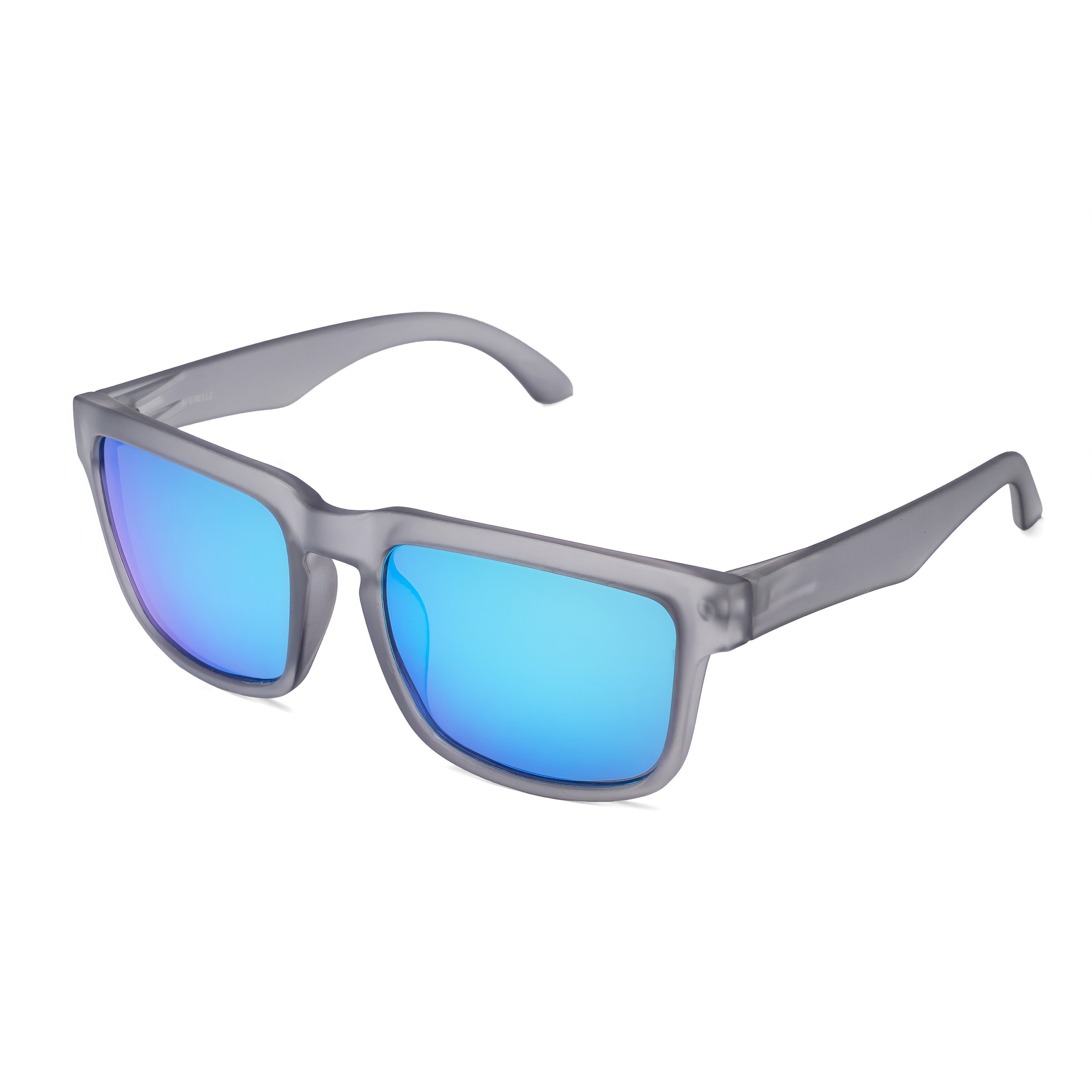 THE CHALLENGER Matt Grey Blue UV400 Polarized Sunglasses