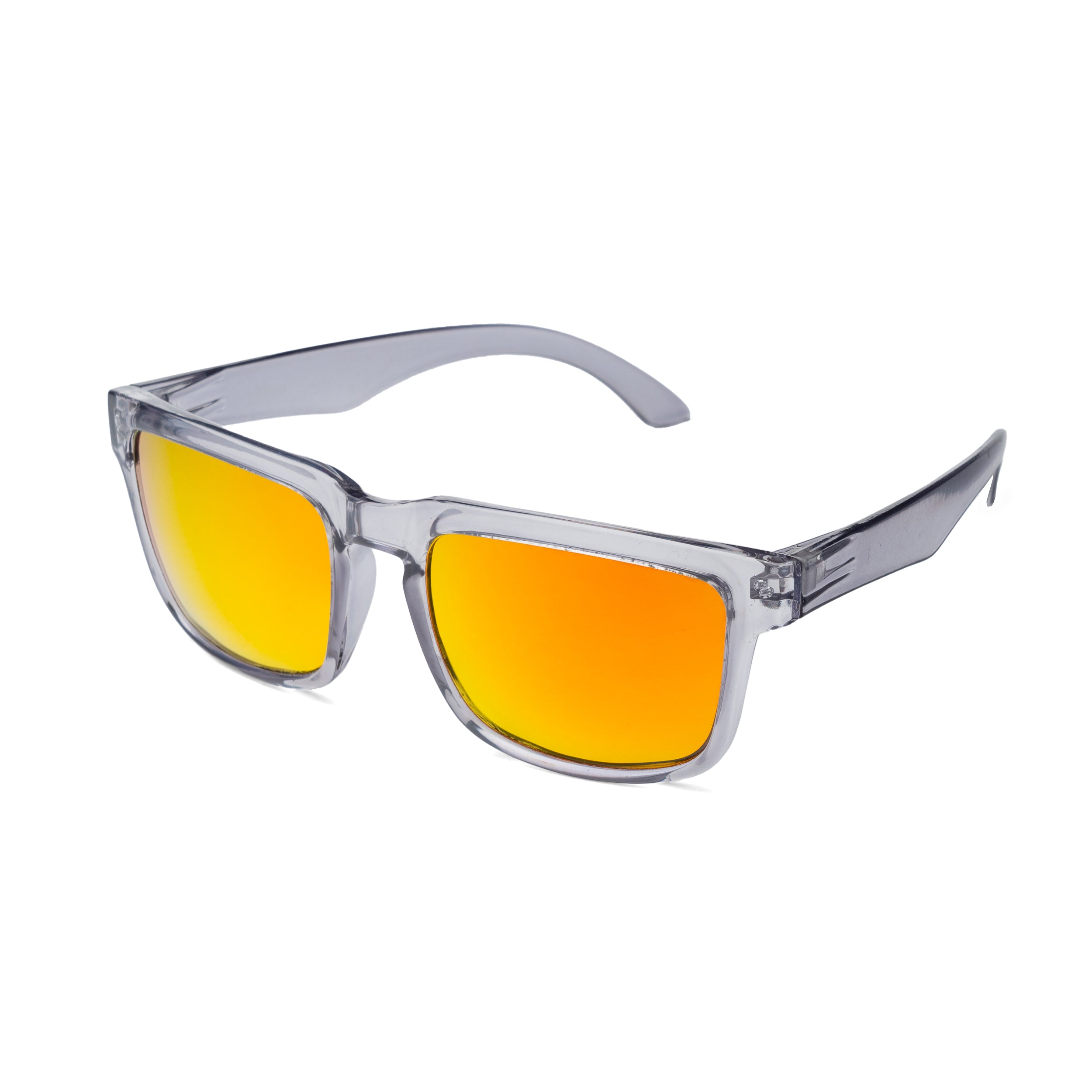 THE CHALLENGER Glossy Grey Orange UV400 Polarized Sunglasses
