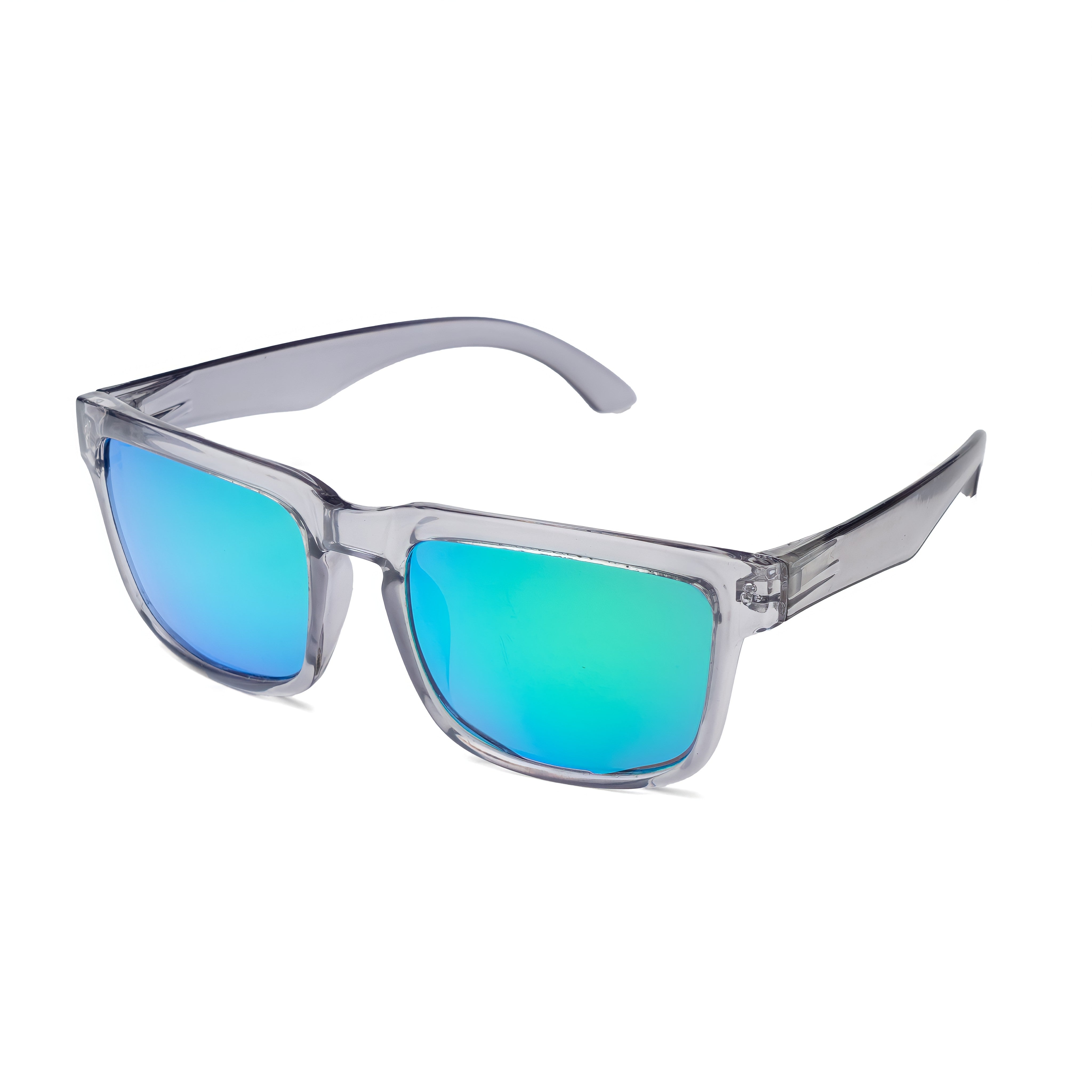 THE CHALLENGER Glossy Grey Green UV400 Polarized Sunglasses