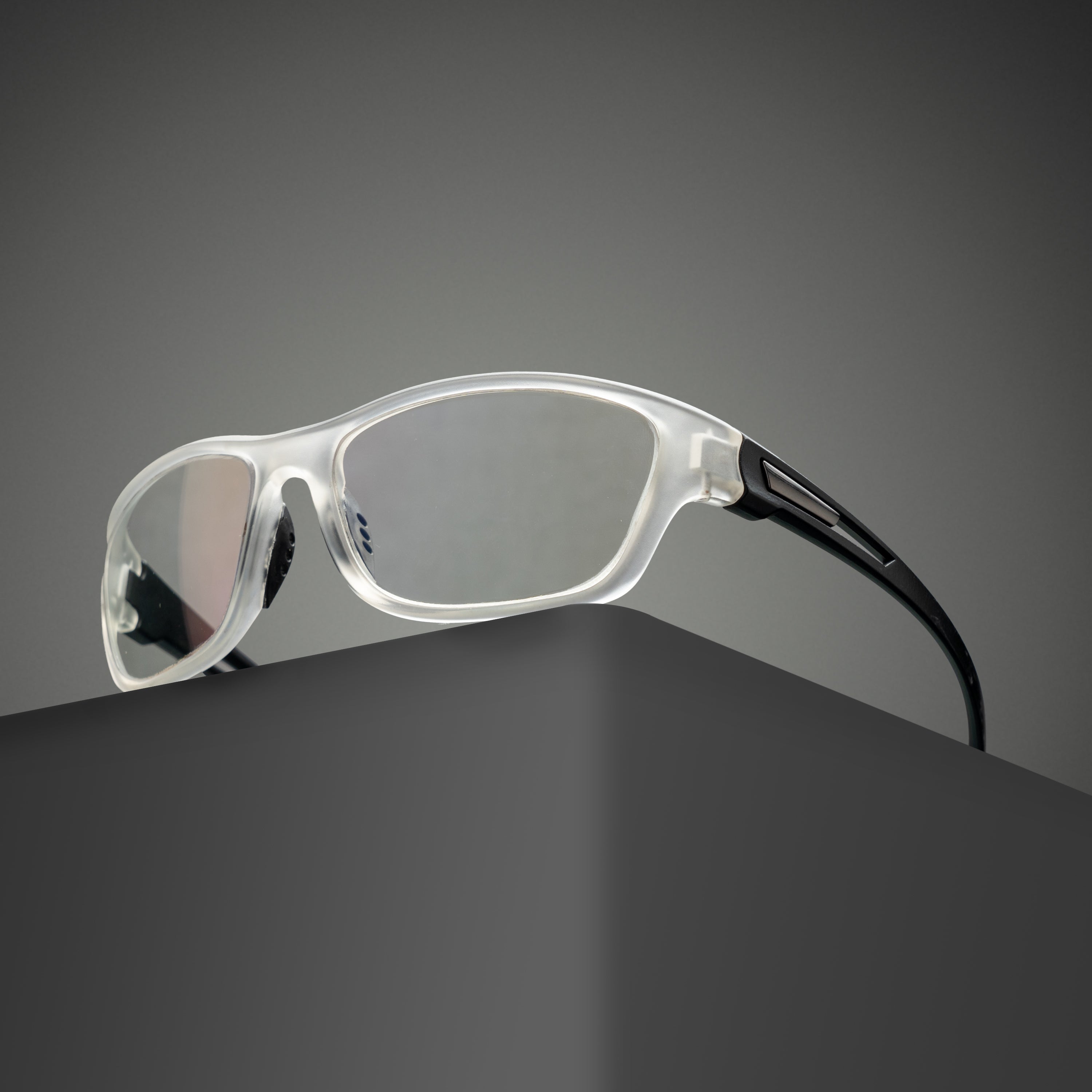 white black frame screen glass
