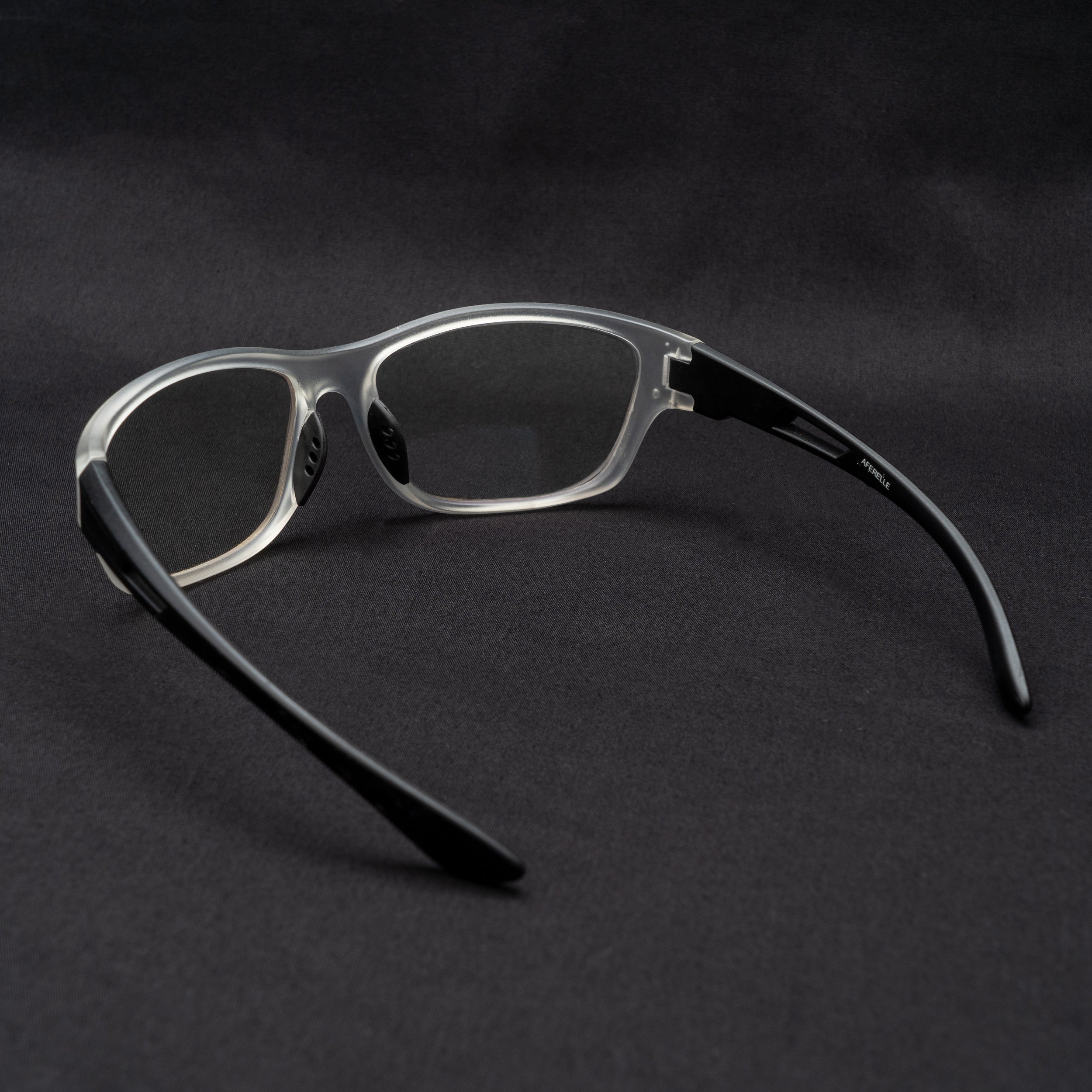 white black frame screen glass