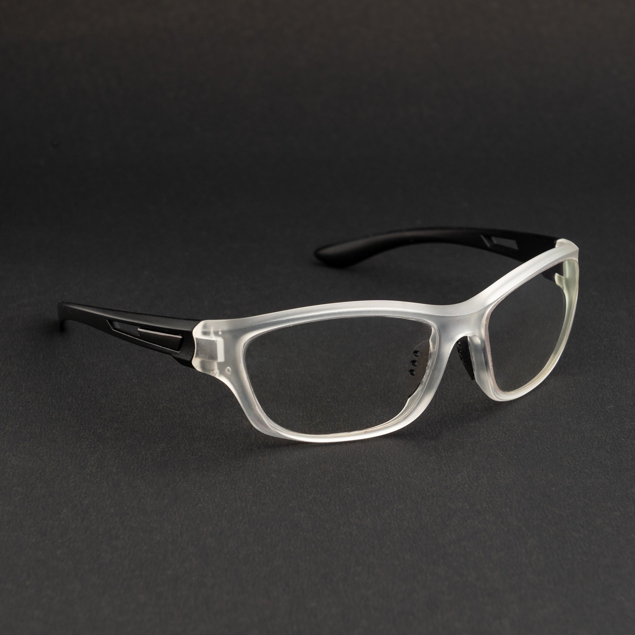 white black frame screen glass