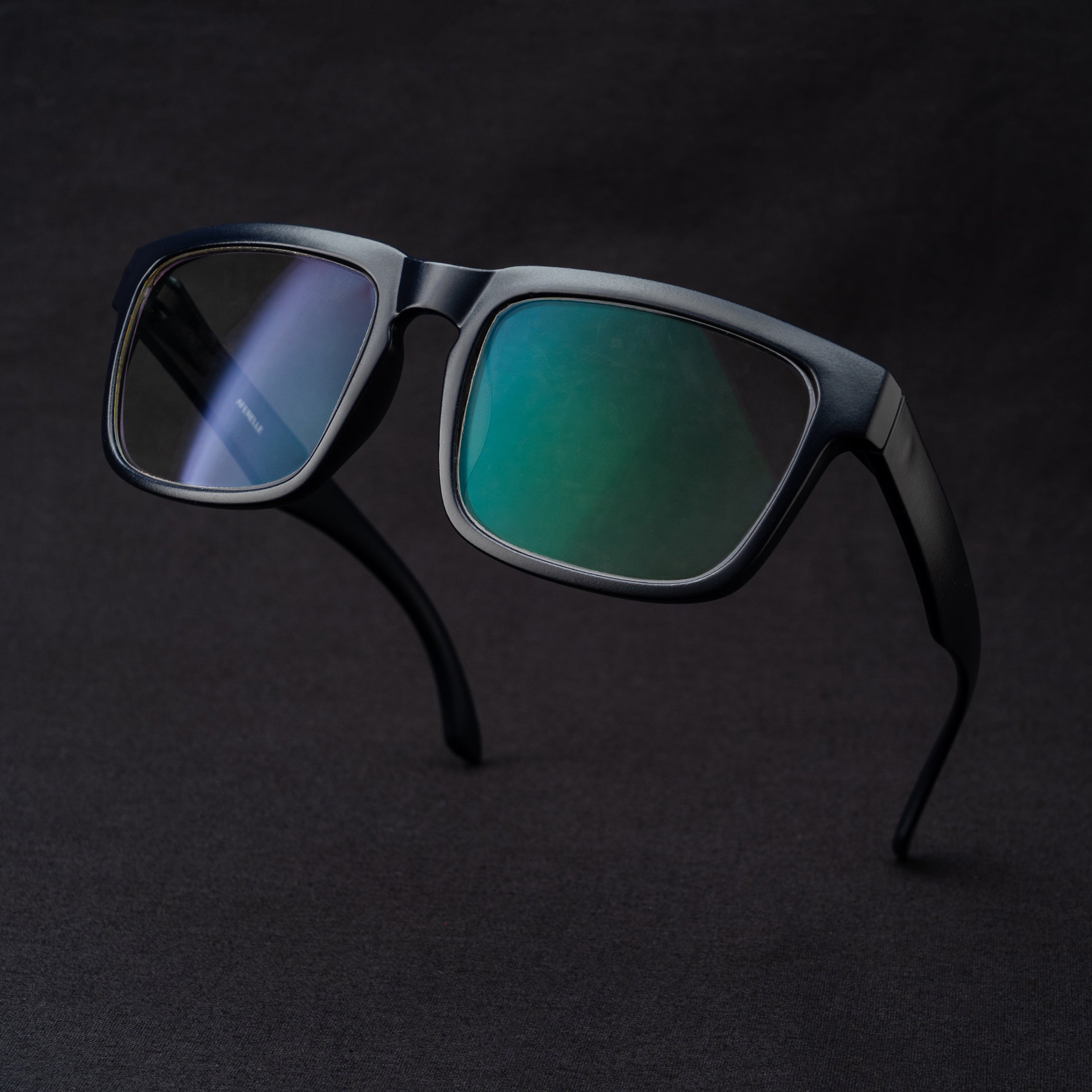 black square screen glass