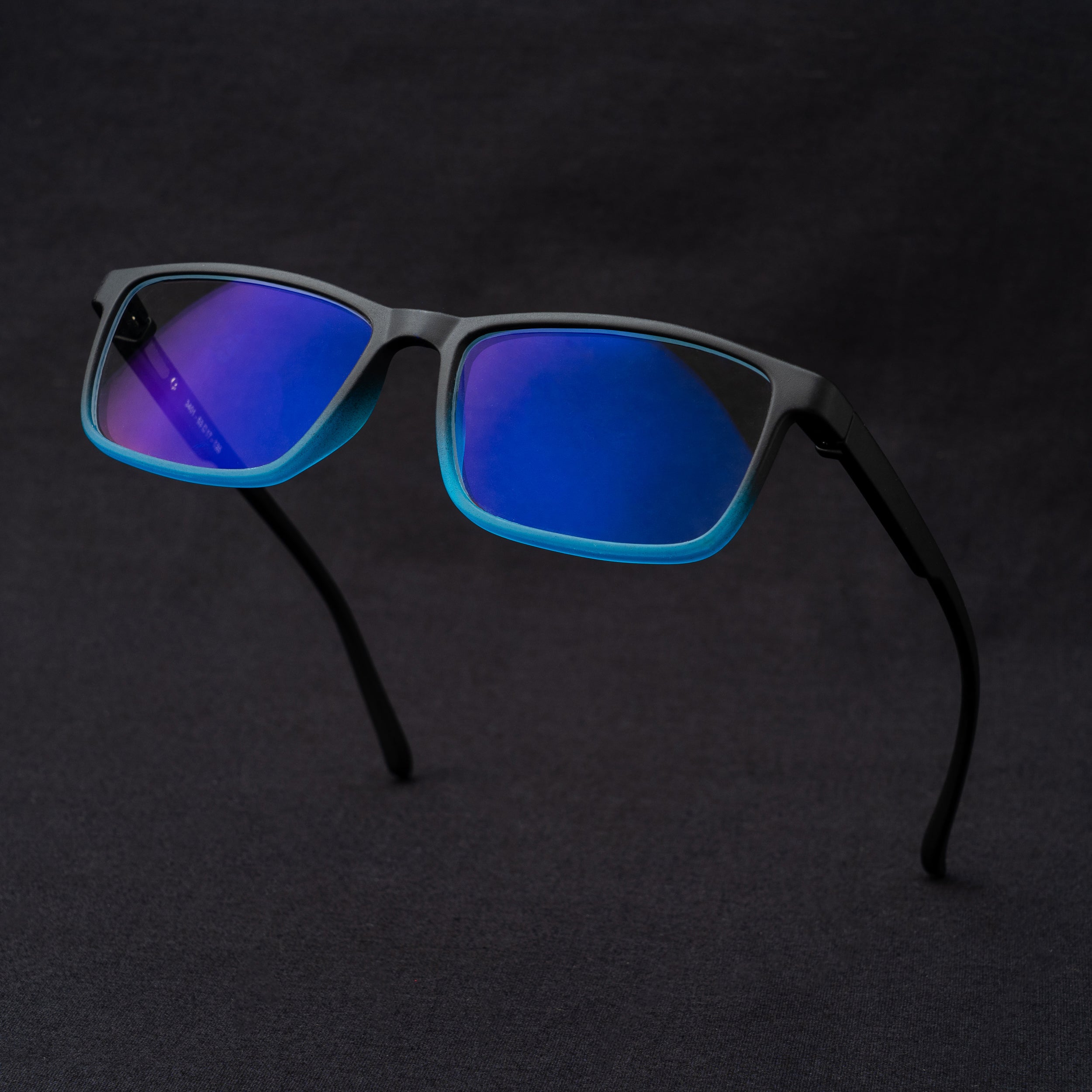 blue black screen glass