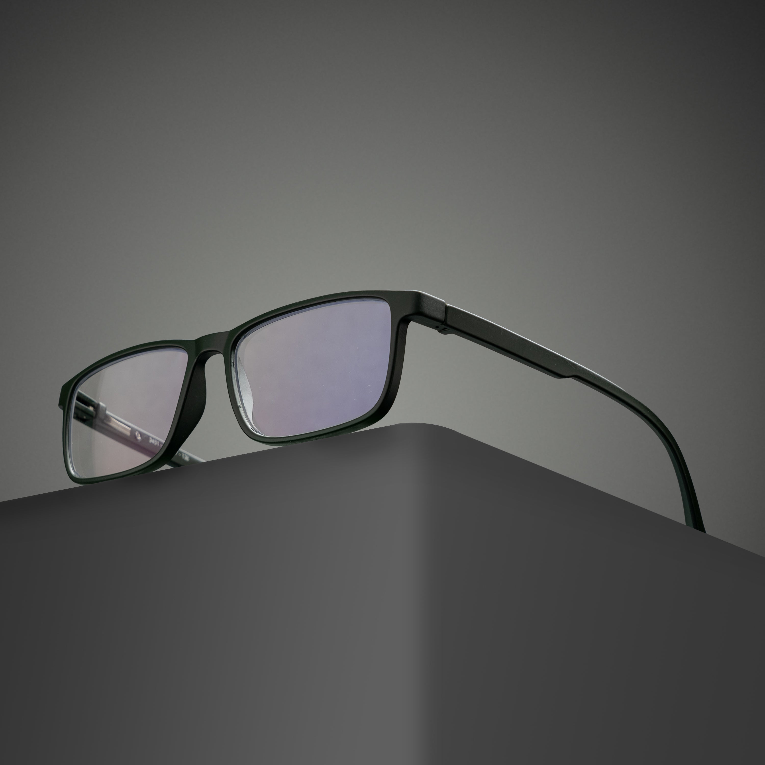army green frame screen glasses