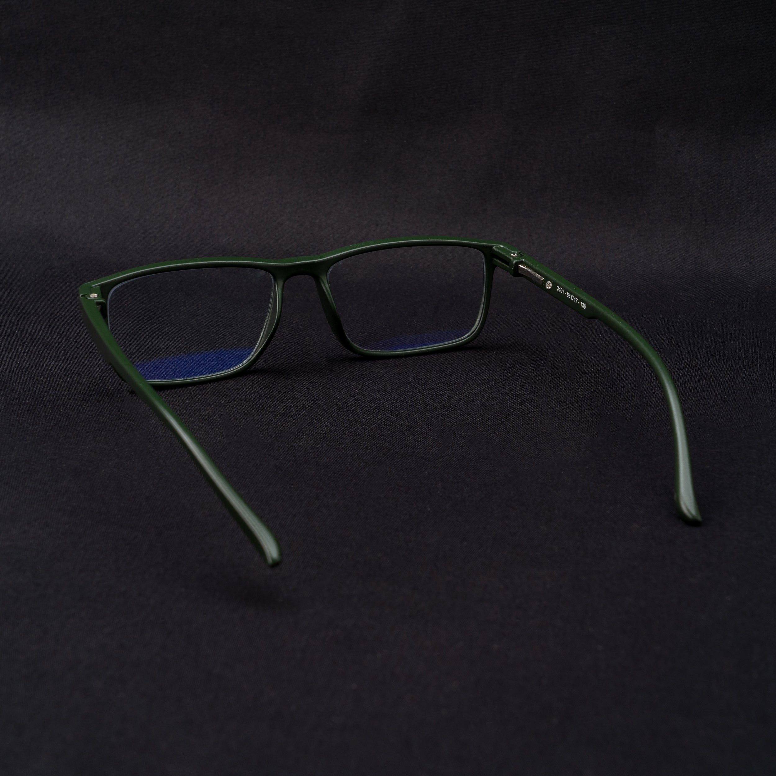 army green frame screen glasses
