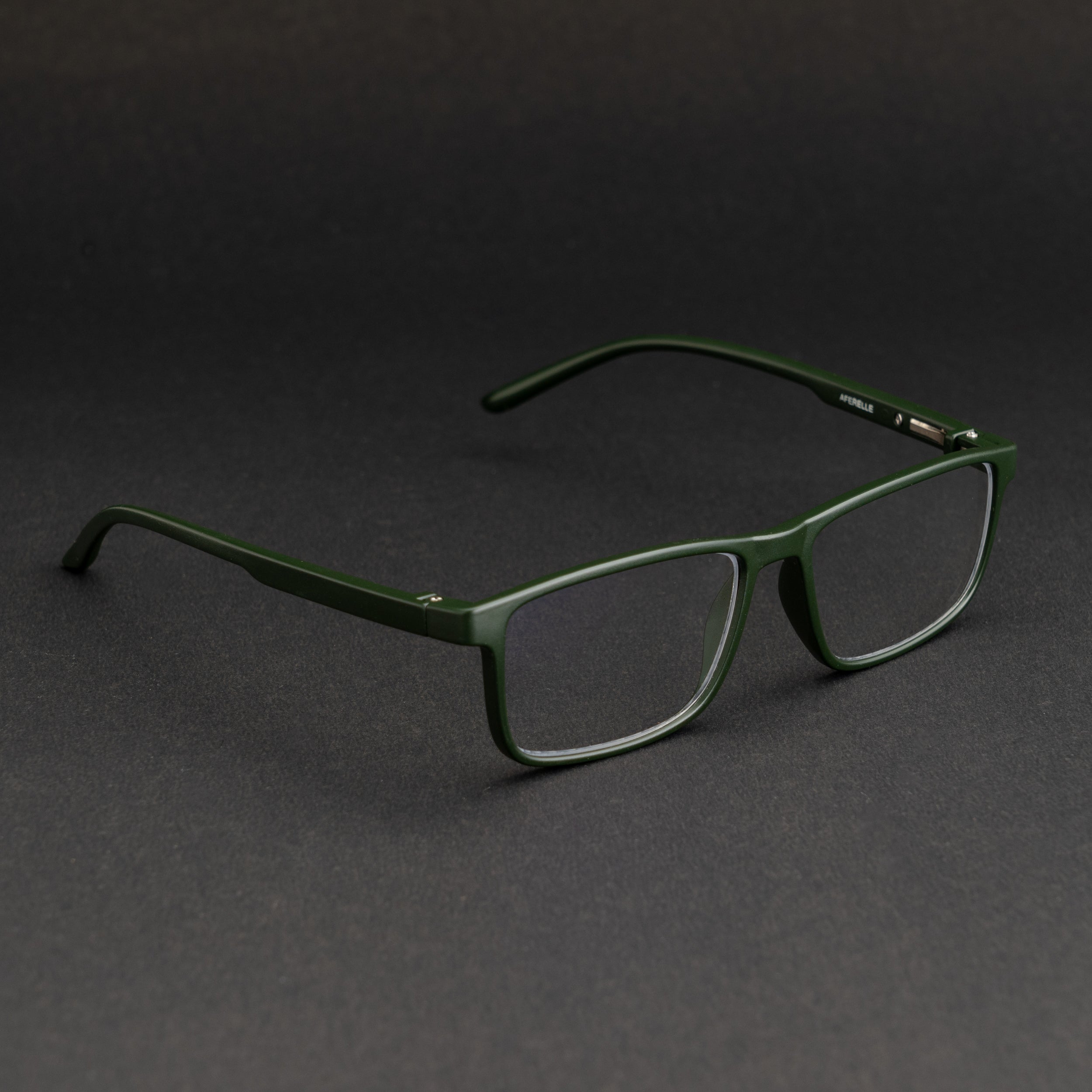army green frame screen glasses
