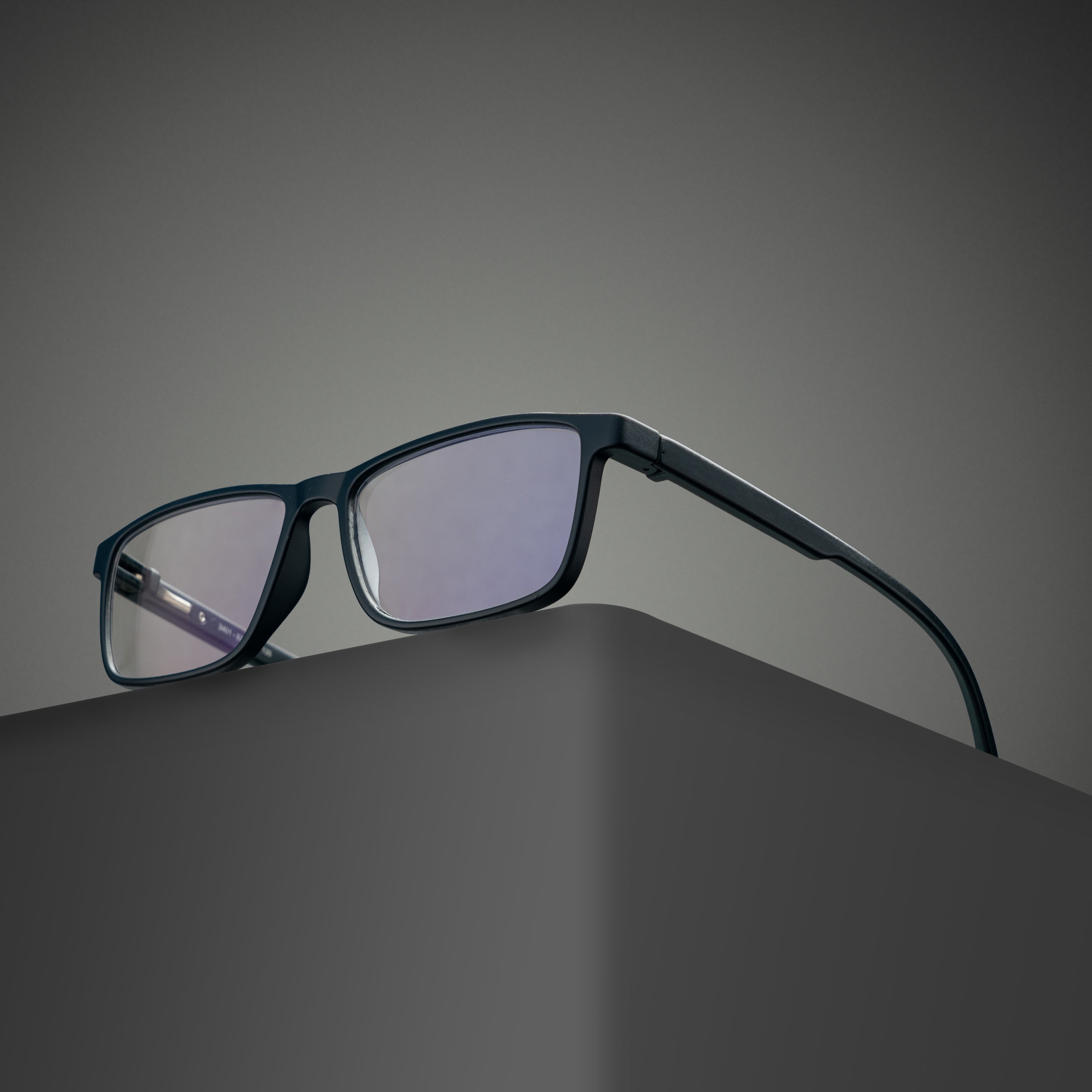 blue squre frame screen glass