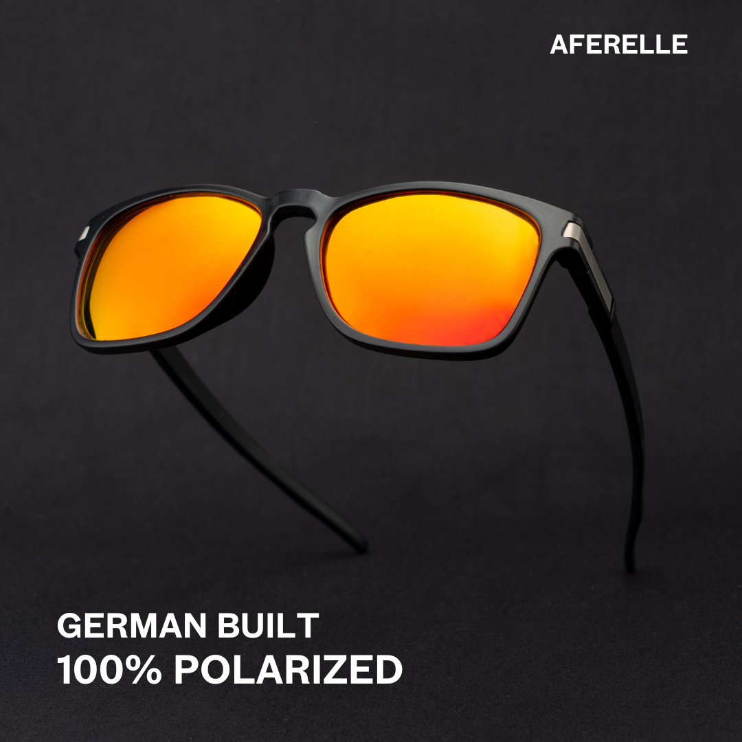 THE PRODUCER | Black Orange UV400 Polarized A Grade Lens For Biking Running Sports Adventure