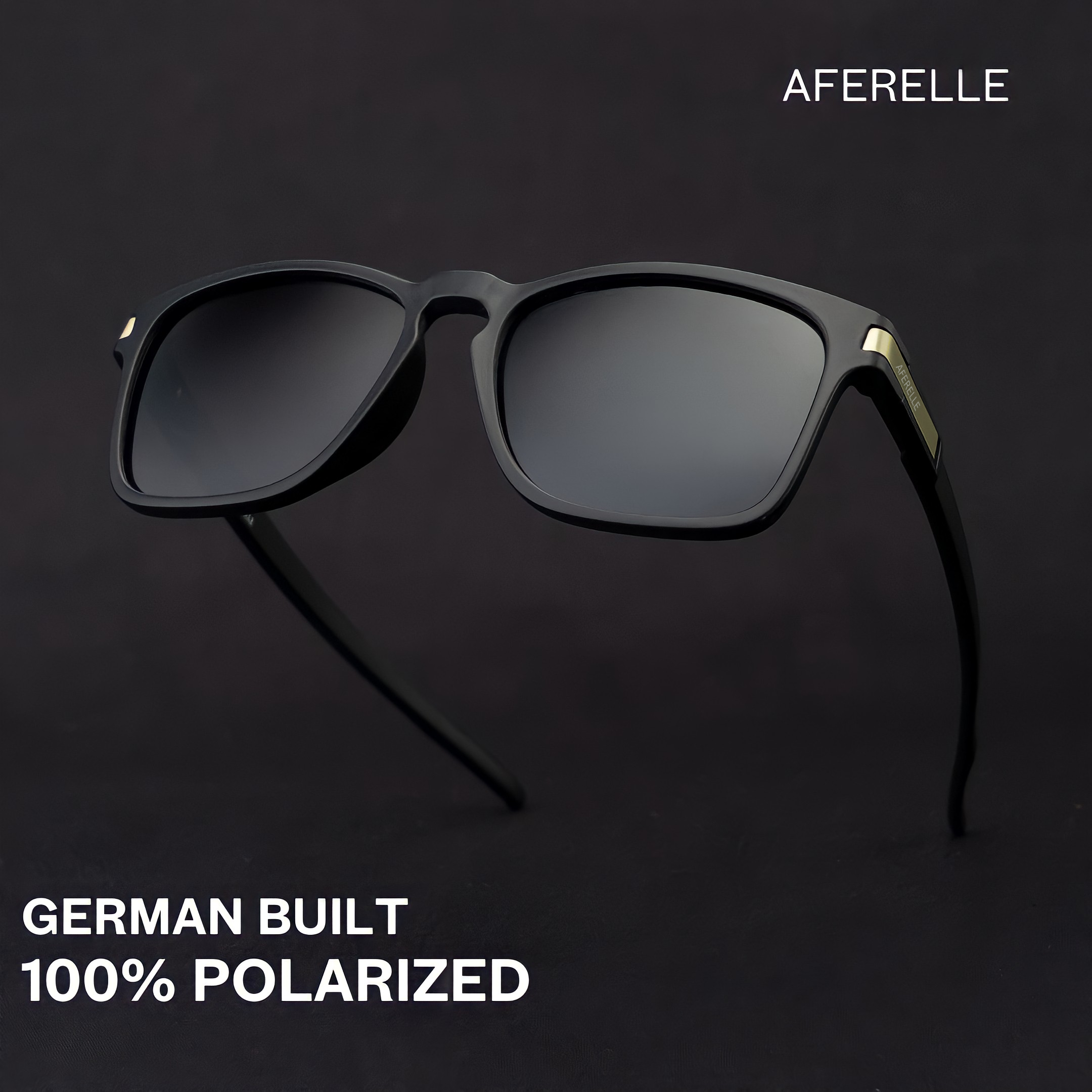 THE PRODUCER | Gold Black UV400 Polarized A Grade Lens For Biking Running Sports Adventure