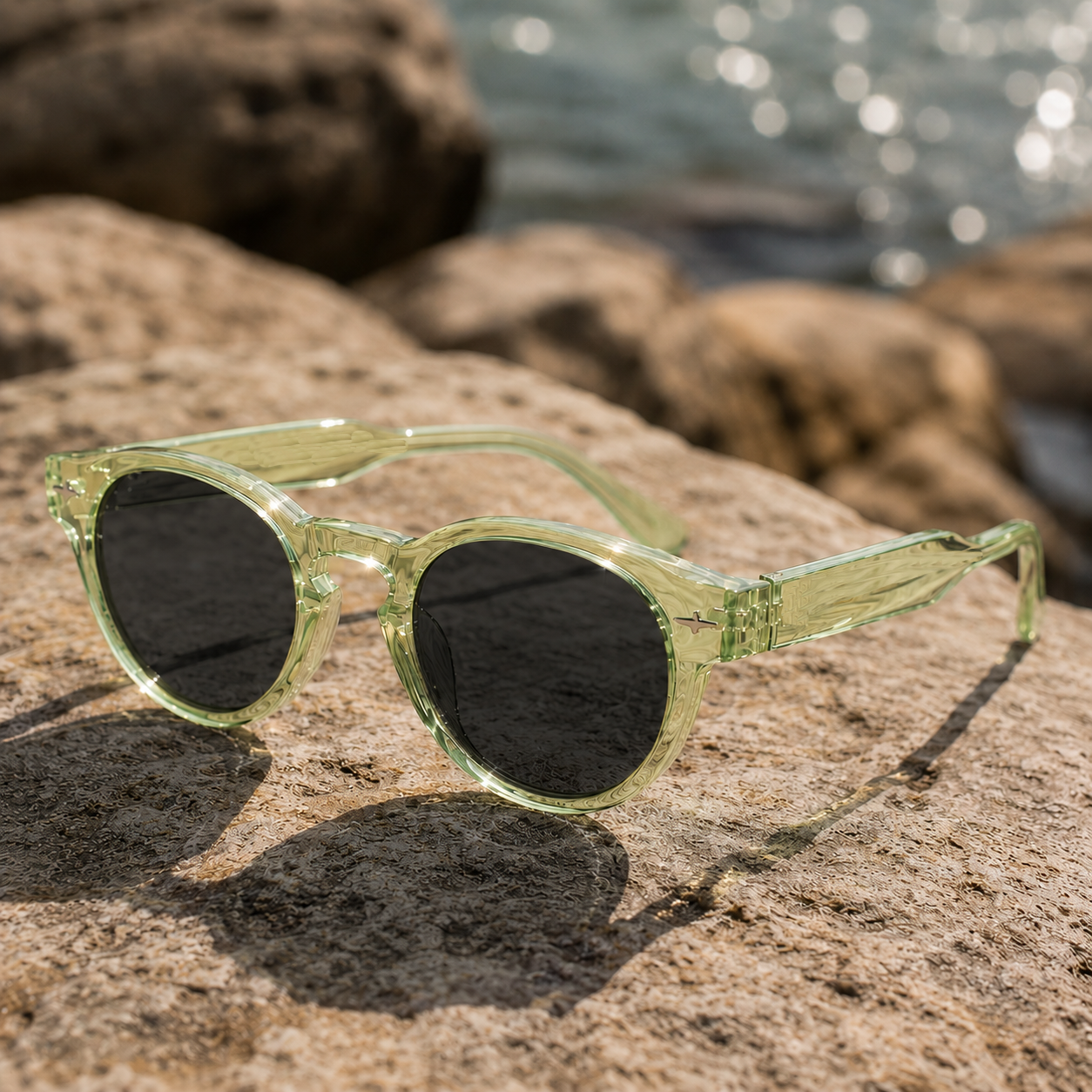 THE Orbit Unisex UV400 HD Glossy Light Green Sunglasses