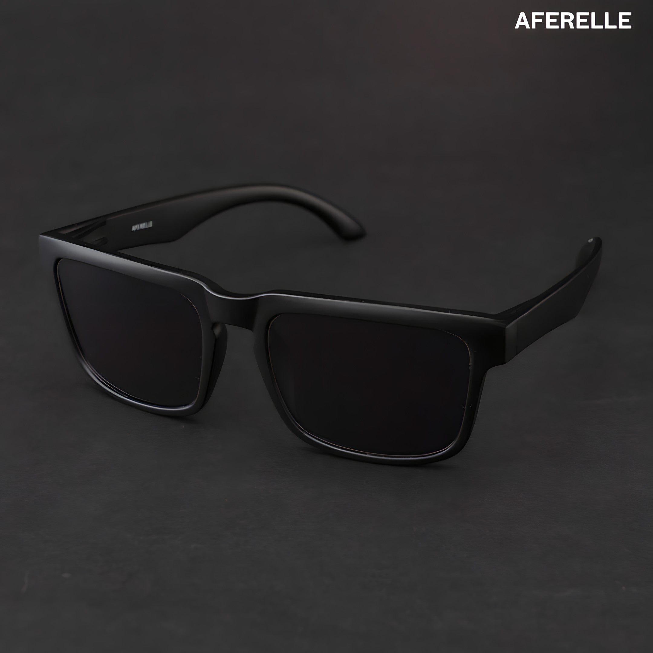 THE CHALLENGER Matt Black UV400 Polarized Sunglasses