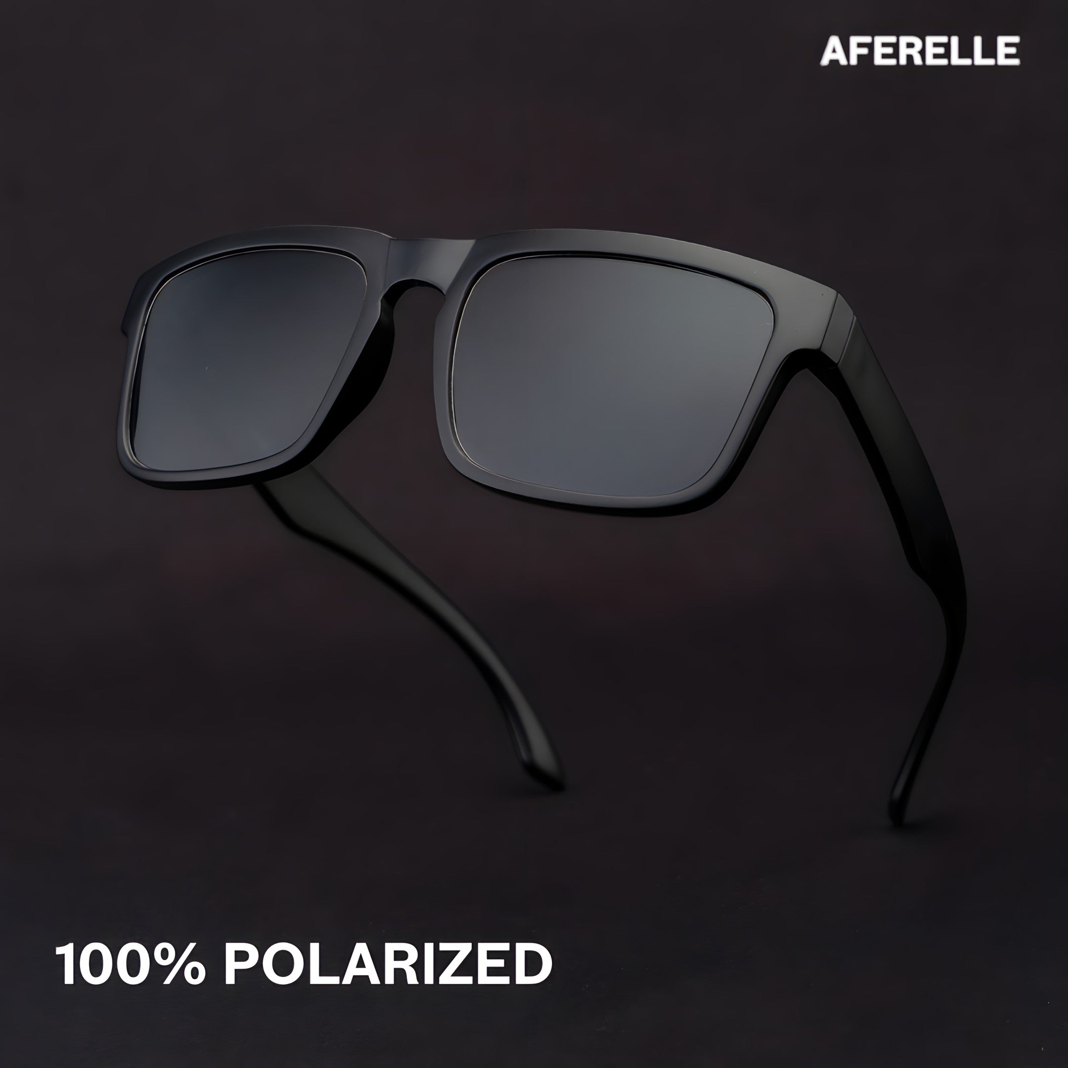 THE CHALLENGER Matt Black UV400 Polarized Sunglasses