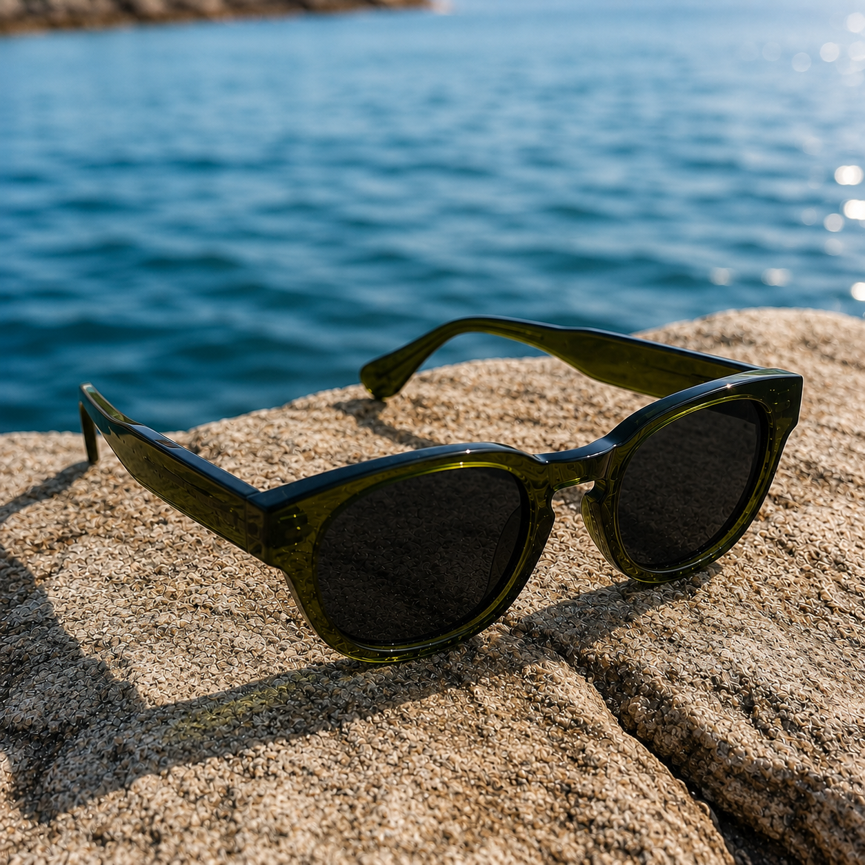 THE GALAXY G2 Unisex UV400 Glossy Pearl Green HD Sunglasses