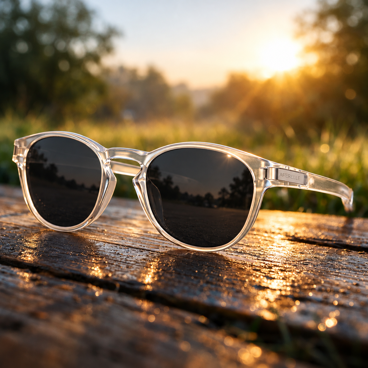 THE BOSS V0 Glossy Clear UV400 Sunglasses