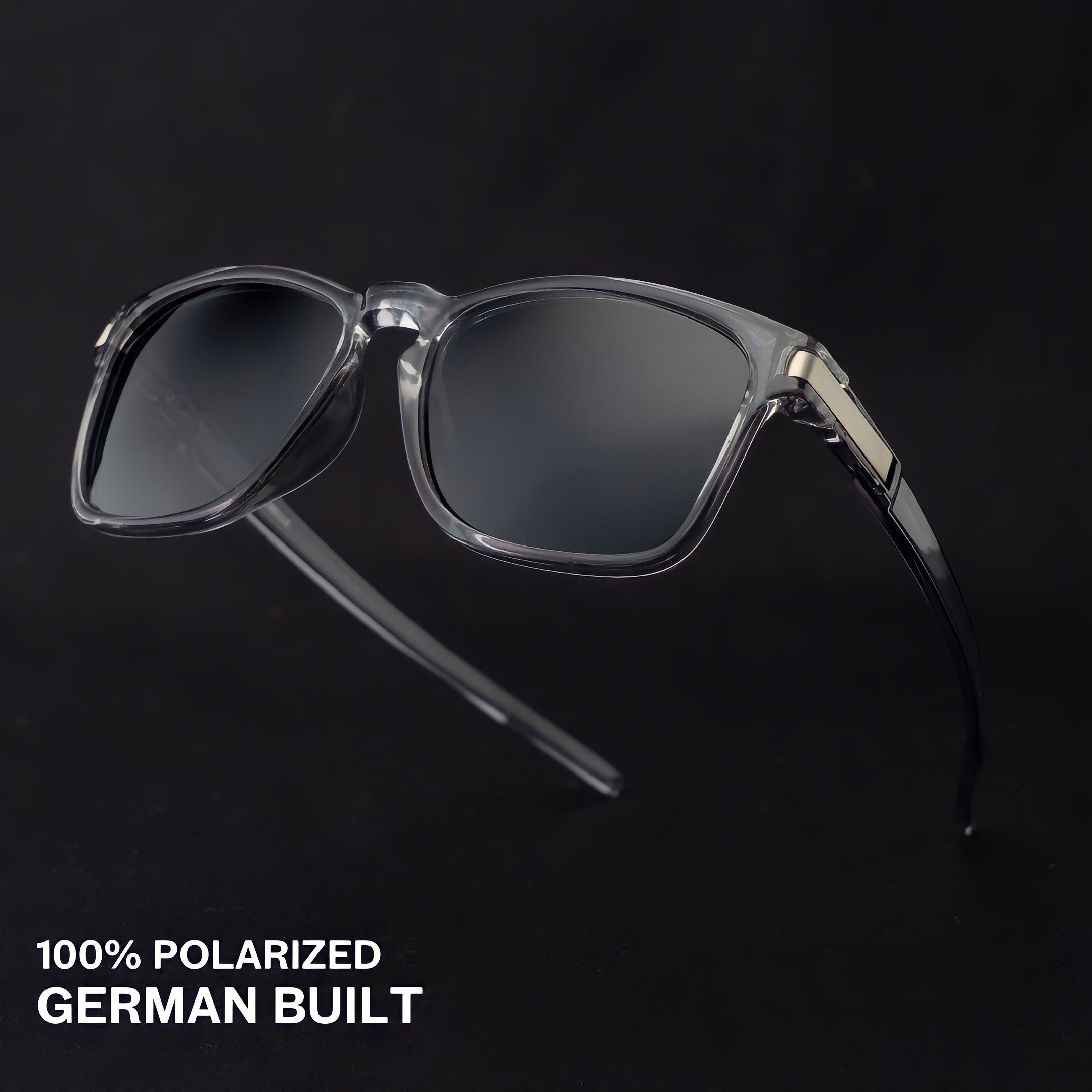 THE PRODUCER | Glossy Grey UV400 Polarized A Grade Lens For Biking Running Sports Adventure