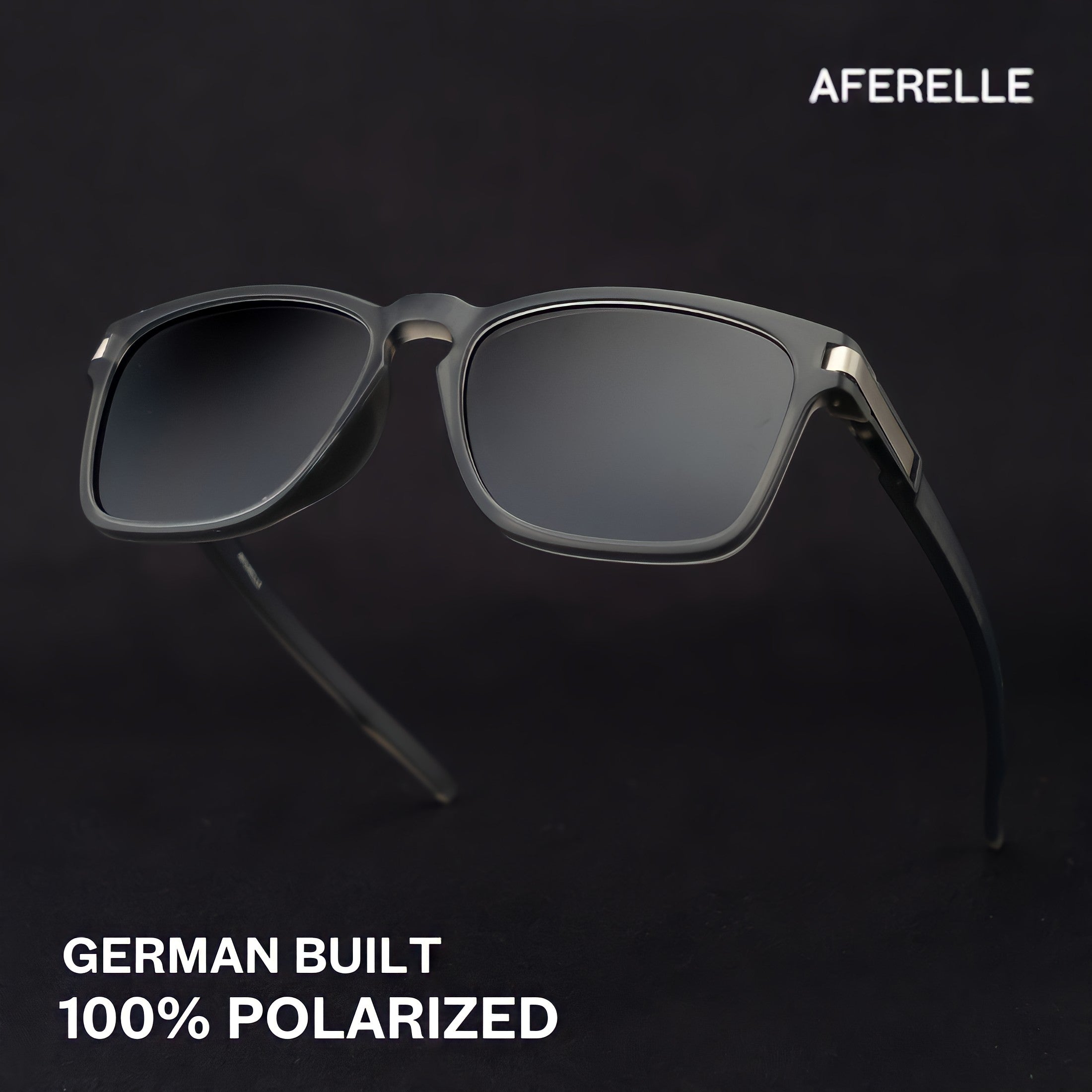 THE PRODUCER | Matt Grey UV400 Polarized A Grade Lens For Biking Running Sports Adventure