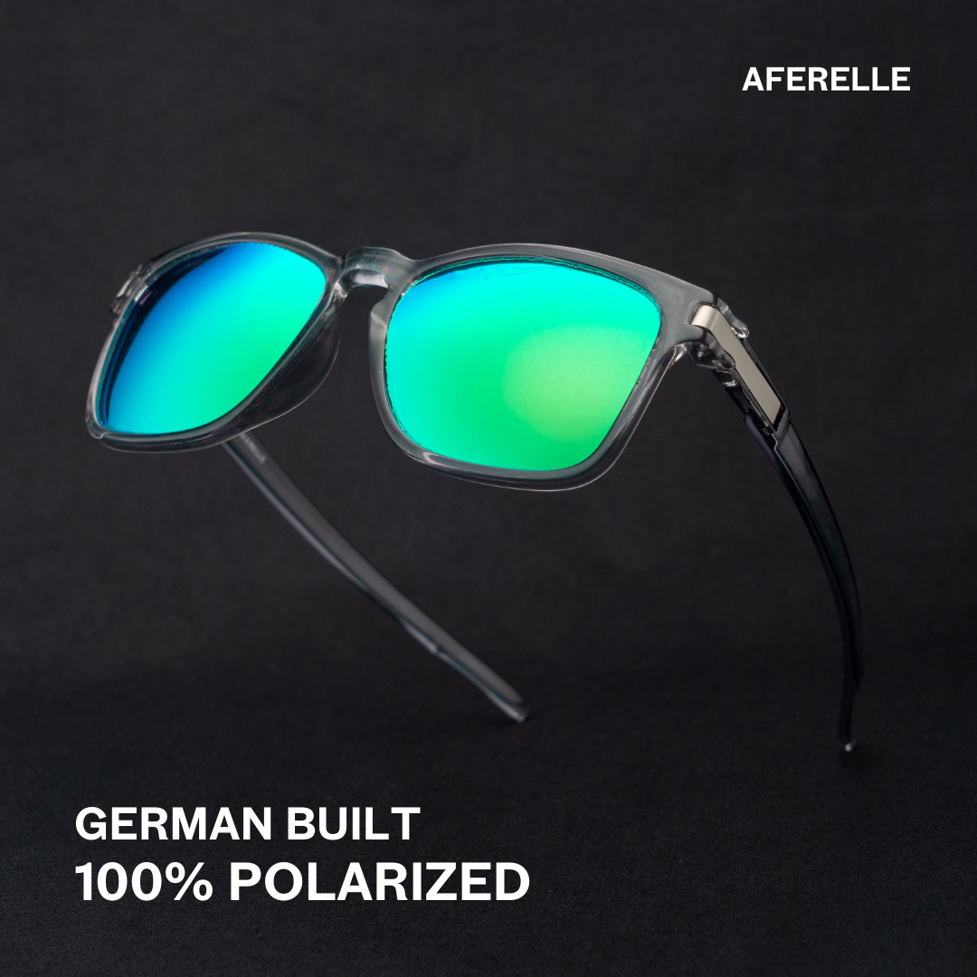 THE PRODUCER | Glossy Grey Green UV400 Polarized A Grade Lens For Biking Running Sports Adventure