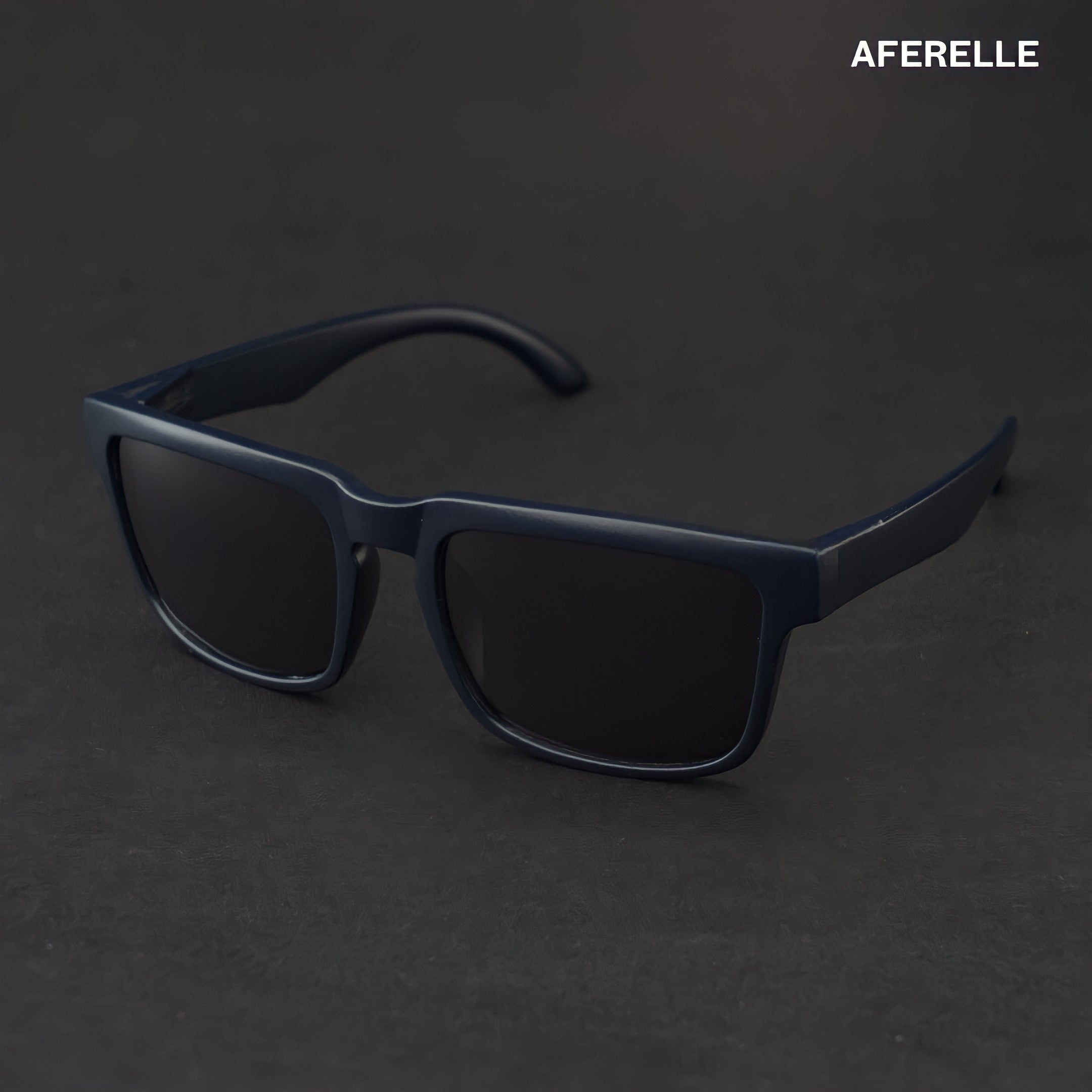 THE CHALLENGER Matt Navy UV400 Polarized Sunglasses