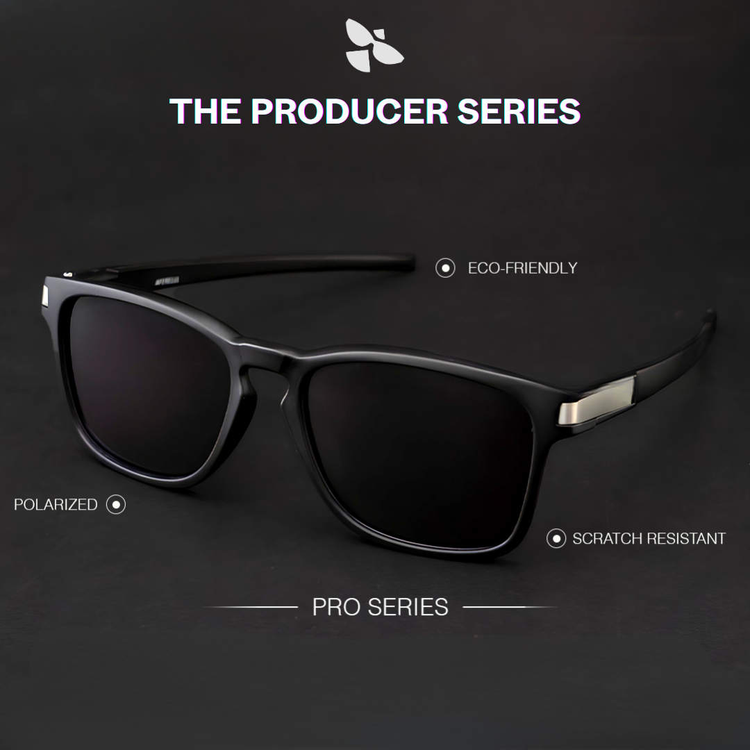 THE PRODUCER | Space Black UV400 Polarized A Grade Lens For Biking Running Sports Adventure
