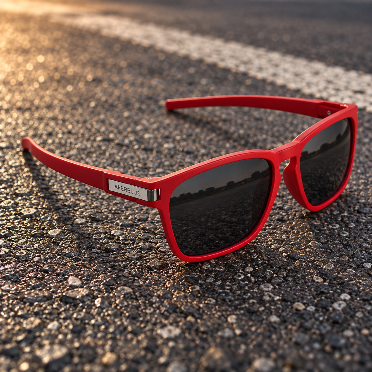 The Producer Matt Red Unisex UV400 Sunglasses