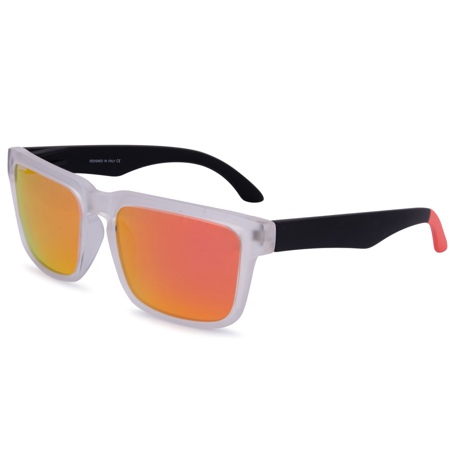AFERELLE Retro Mirror Polarized Sunglasses For Men and Women Orange