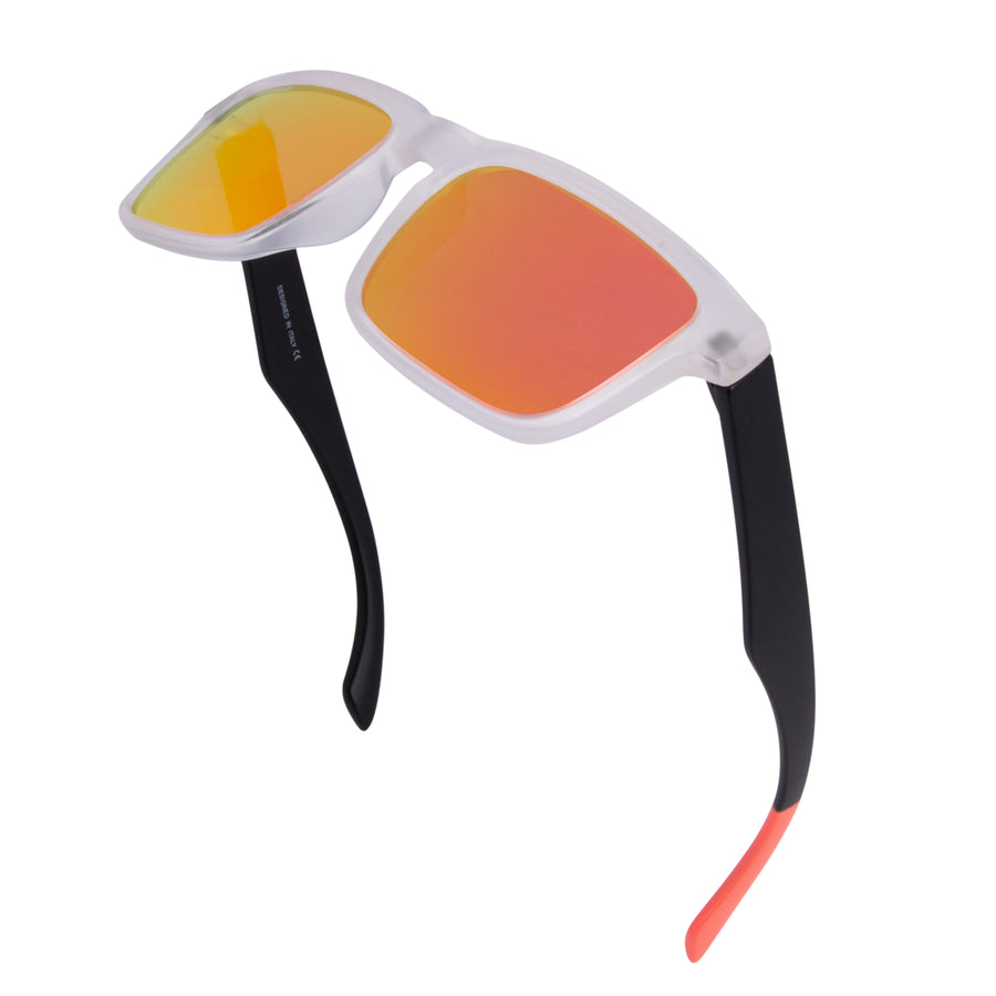 AFERELLE Retro Mirror Polarized Sunglasses For Men and Women Orange