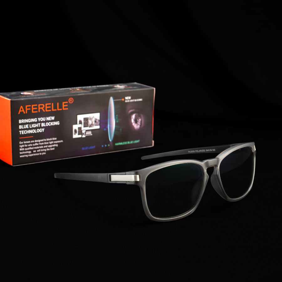 Aferelle ® Unisex Blue Ray Cut Lens |Zero Power | UV420 with Anti-reflection | CR Lens TR90 Frame| Square | Medium