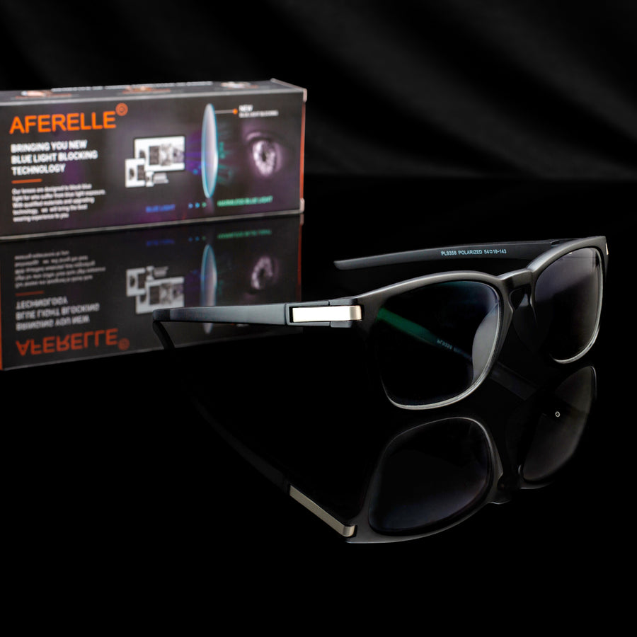 Aferelle ® Unisex Blue Ray Cut Lens |Zero Power | UV420 with Anti-reflection | CR Lens TR90 Frame| Square | Medium