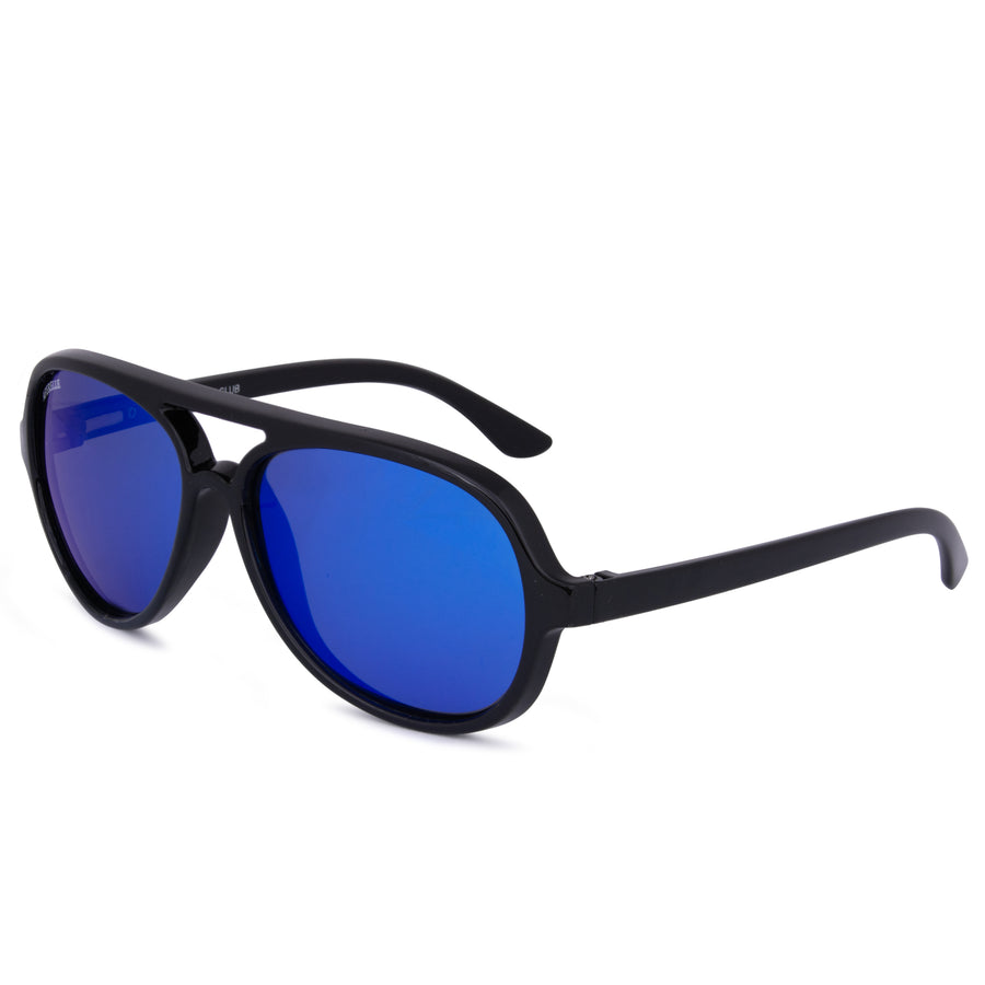 AFERELLE Mirror Navy Aviator Polarized  Sunglasses  For Men and Women