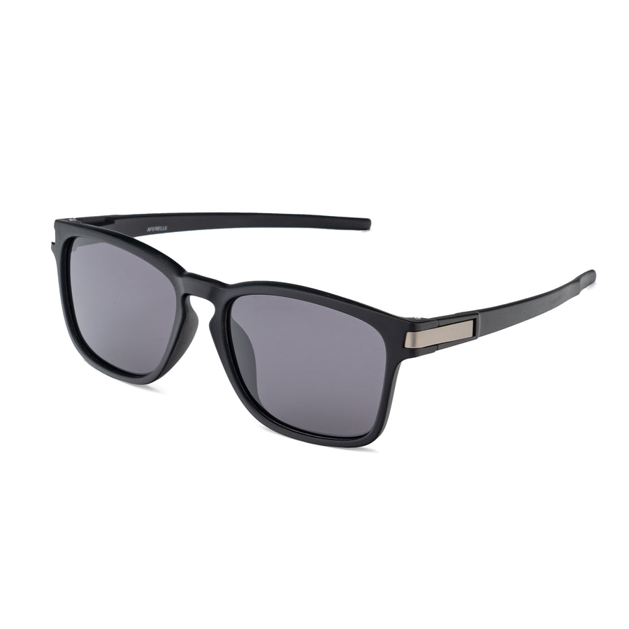 AFERELLE  Unisex Matt Black TAC Polarized Retro Style TR 90 Sunglasses