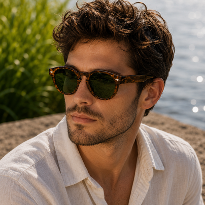THE Orbit Unisex UV400 HD Glossy Leopard Brown Sunglasses