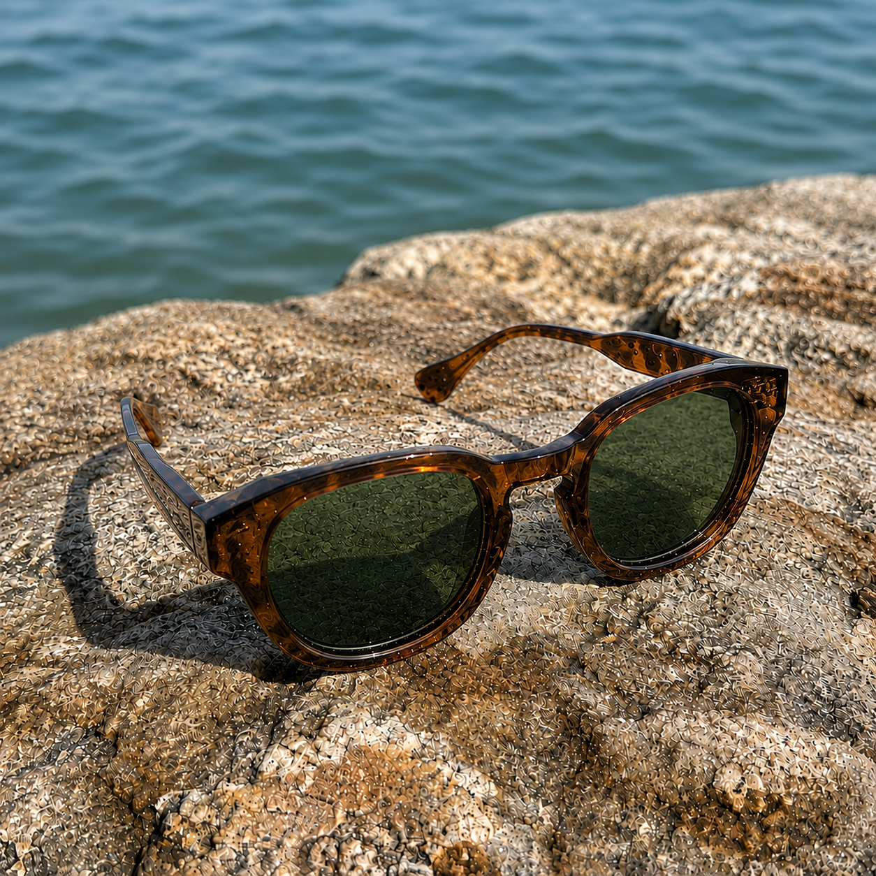 THE GALAXY Unisex Leopard Brown HD UV400 Sunglasses
