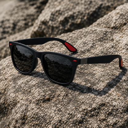 THE OPUS Matt Black Unisex UV400 Sunglasses