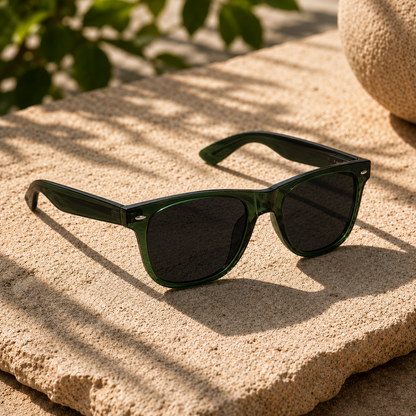 THE DICTATOR Glossy Dark Green UV400 Sunglasses