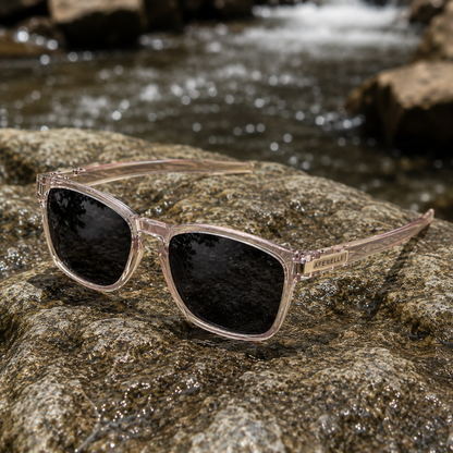 THE PRODUCER Glossy Light Brown Unisex UV400 Sunglasses