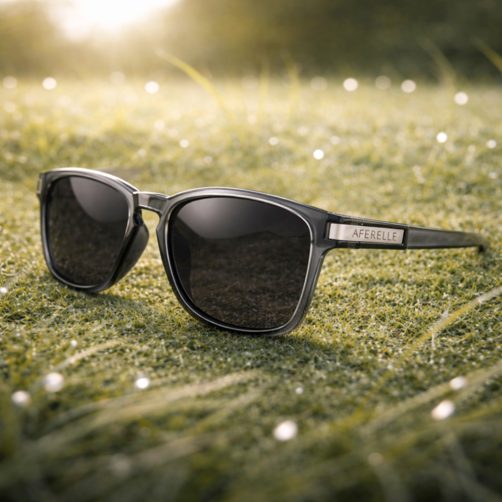 The Producer | Glossy Grey Black Lens UnisexUV400 HD Sunglasses