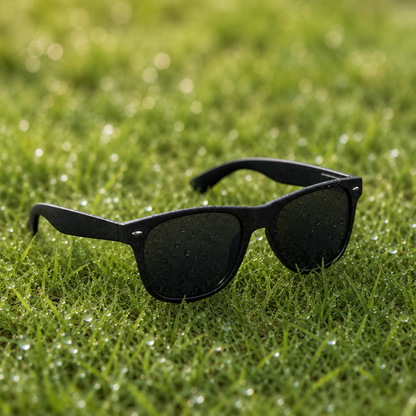 THE Dictator Square Unisex Matt Black UV400 Sunglasses