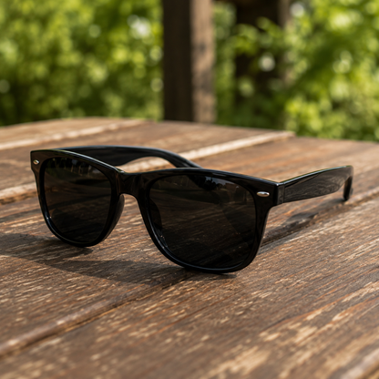THE Dictator Square Glossy Black Unisex UV400 Sunglasses