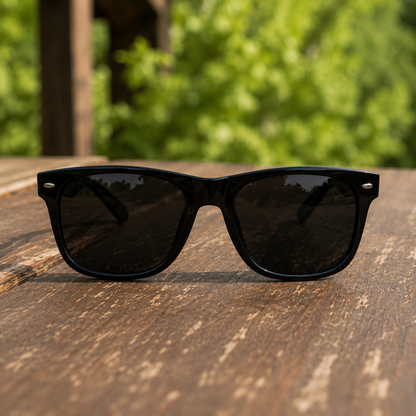 THE Dictator Square Glossy Black Unisex UV400 Sunglasses