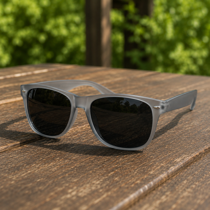 THE Dictator Square Matt Grey Unisex UV400 Sunglasses