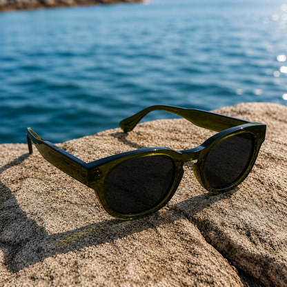 THE GALAXY G2 Unisex UV400 Glossy Pearl Green HD Sunglasses